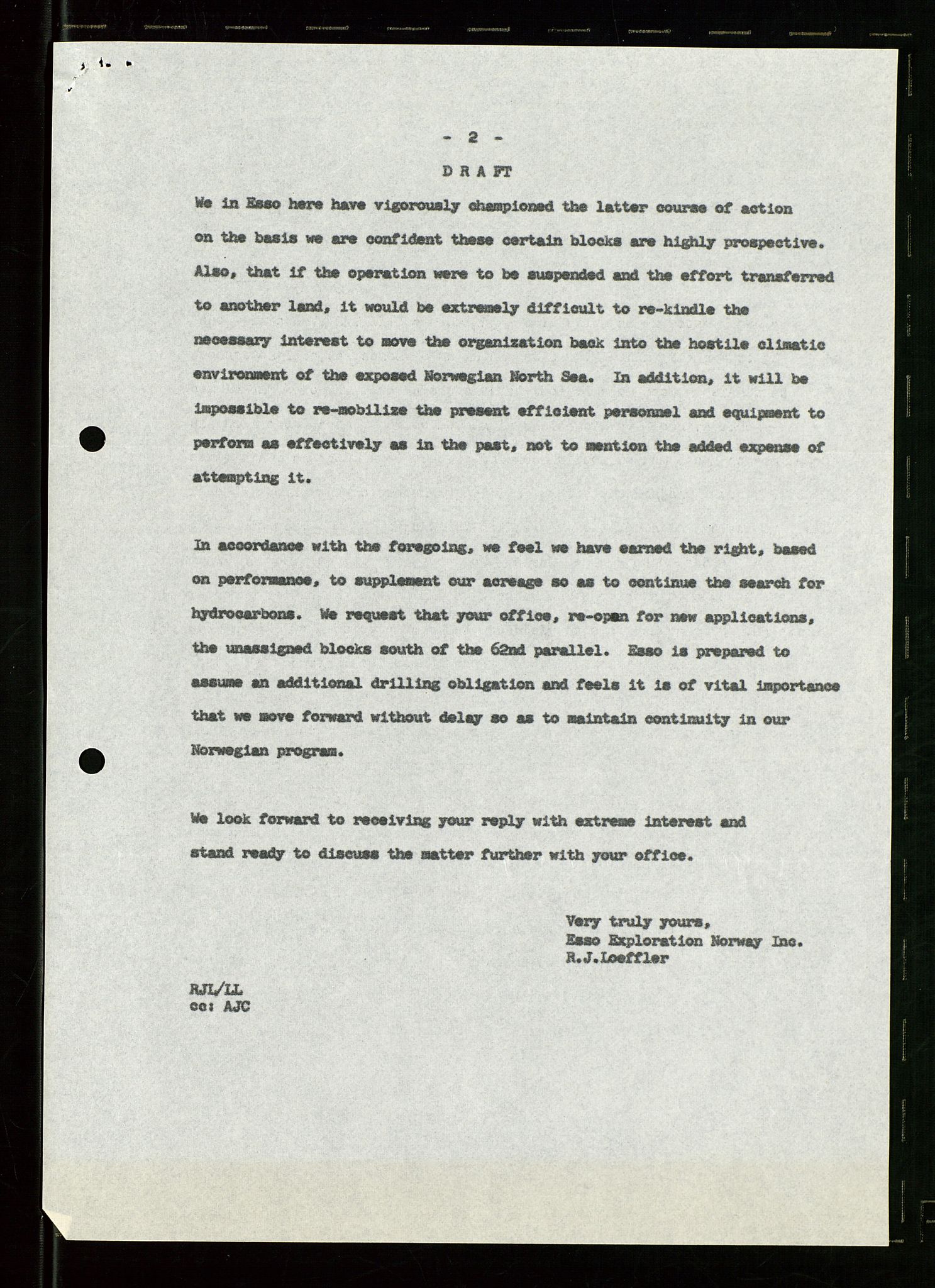 Pa 1512 - Esso Exploration and Production Norway Inc., SAST/A-101917/E/Ea/L0025: Sak og korrespondanse, 1966-1974, s. 590