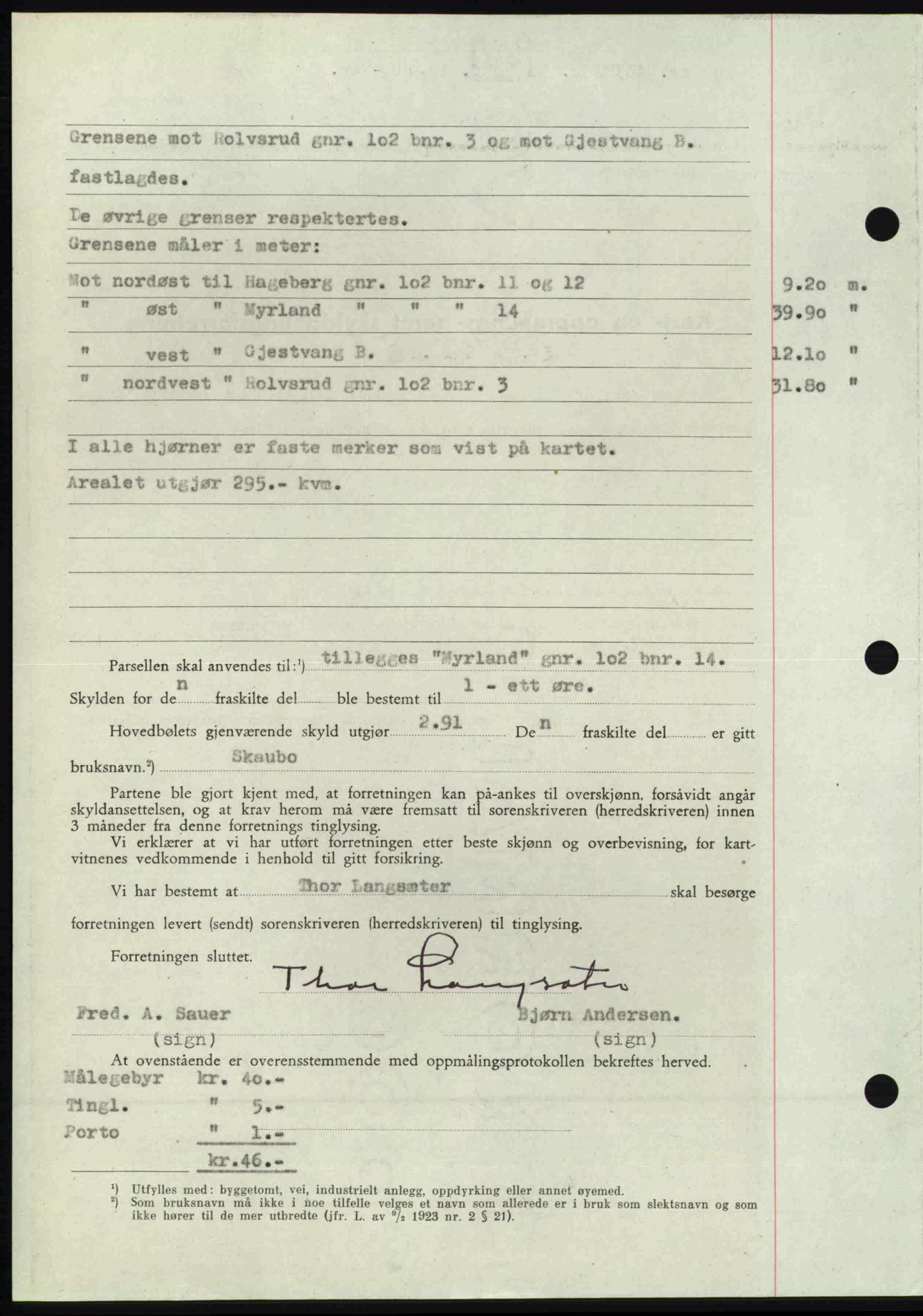 Nedre Romerike sorenskriveri, AV/SAO-A-10469/G/Gb/Gbd/L0017: Pantebok nr. 17, 1946-1946, Dagboknr: 4338/1946