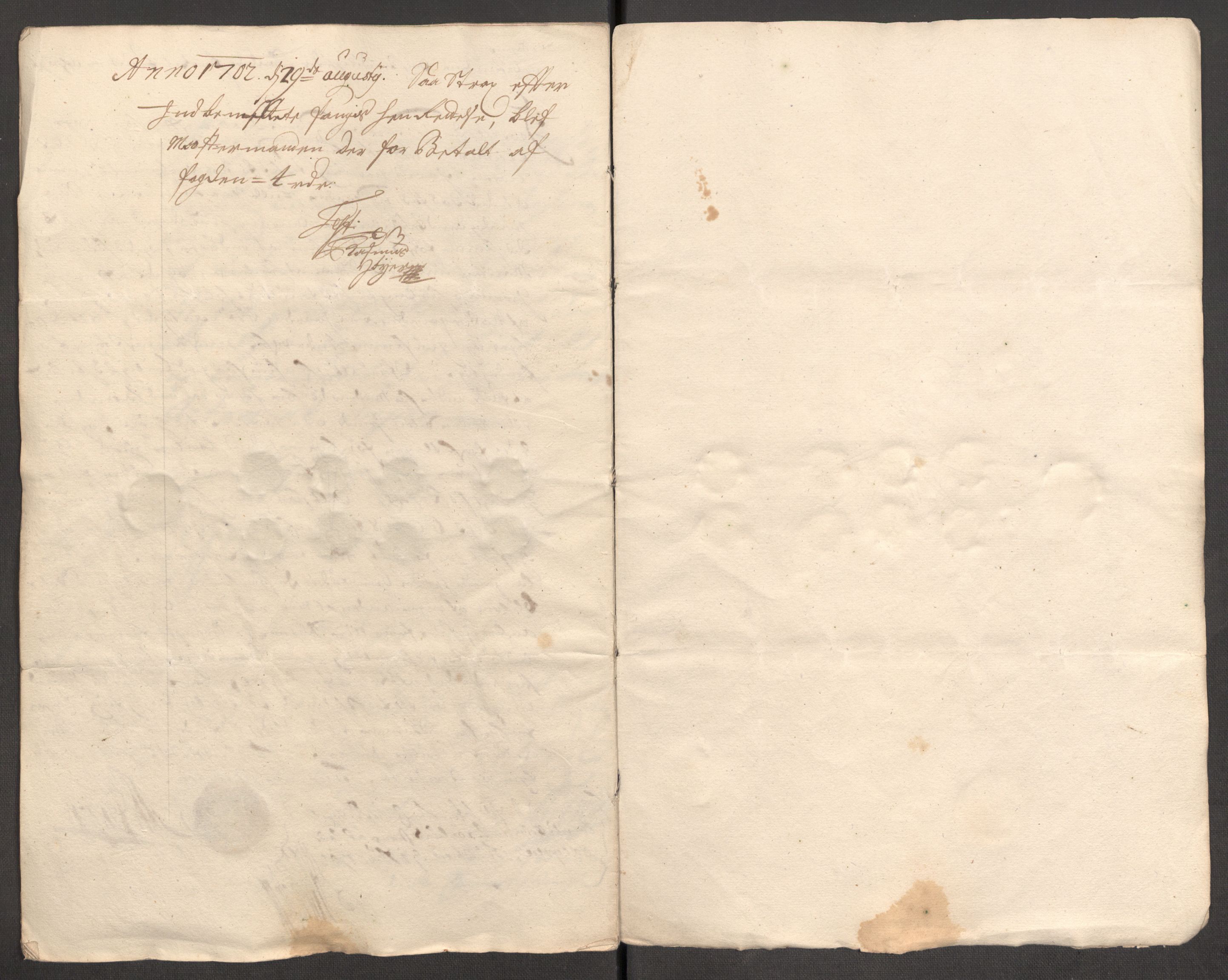 Rentekammeret inntil 1814, Reviderte regnskaper, Fogderegnskap, AV/RA-EA-4092/R57/L3855: Fogderegnskap Fosen, 1702-1703, s. 189