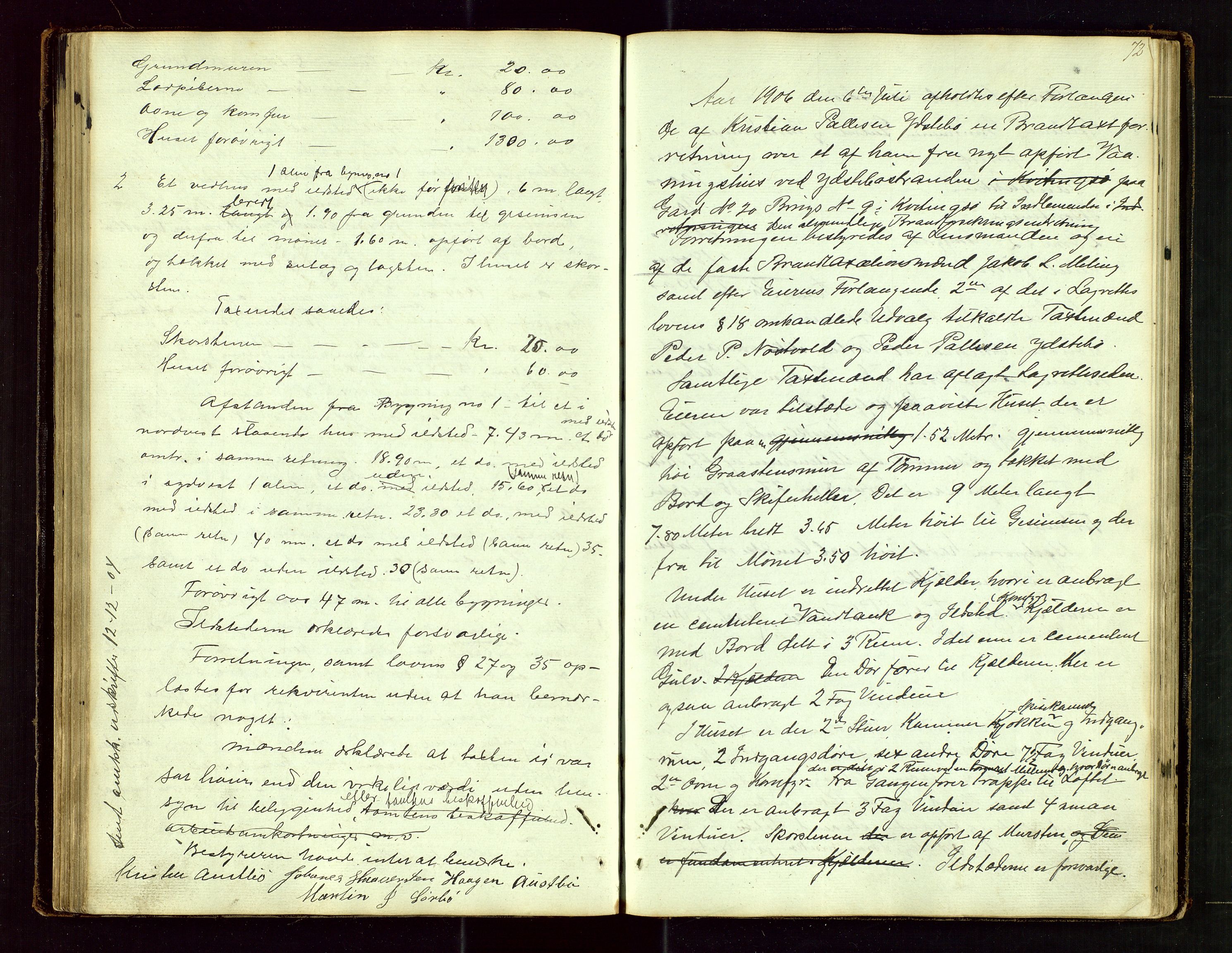 Rennesøy lensmannskontor, SAST/A-100165/Goa/L0001: "Brandtaxations-Protocol for Rennesøe Thinglag", 1846-1923, s. 71b-72a