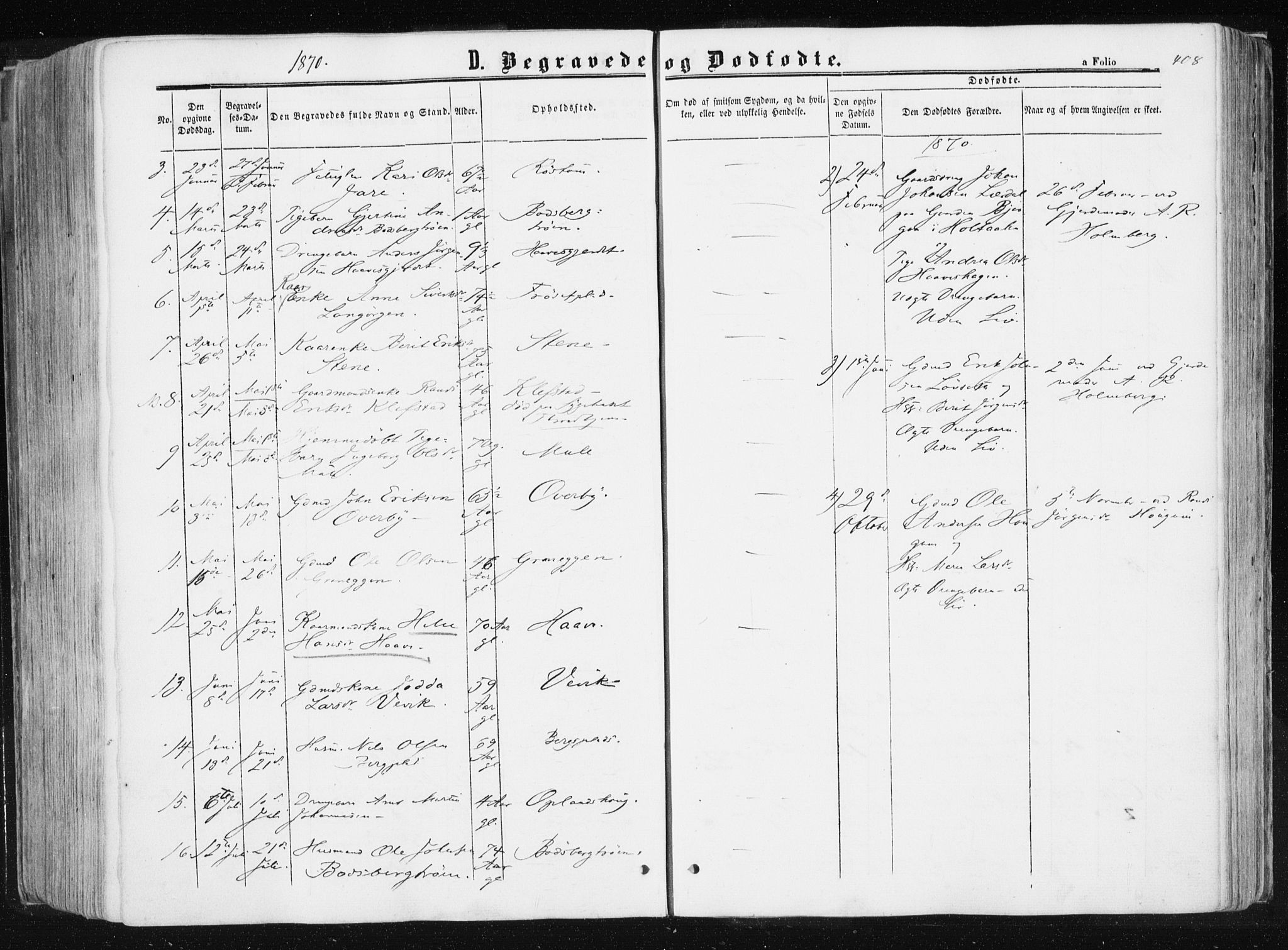 Ministerialprotokoller, klokkerbøker og fødselsregistre - Sør-Trøndelag, SAT/A-1456/612/L0377: Ministerialbok nr. 612A09, 1859-1877, s. 408