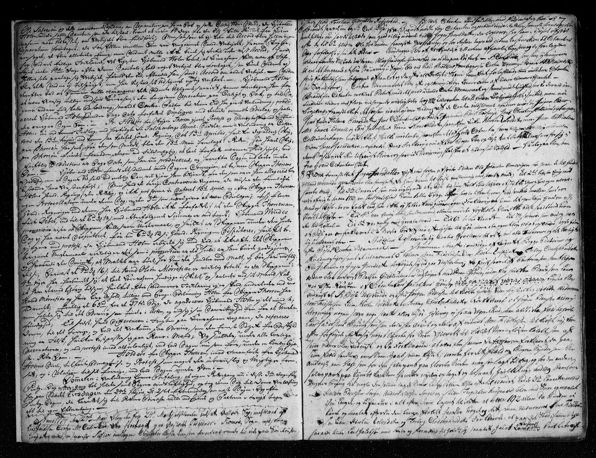 Nedenes sorenskriveri før 1824, SAK/1221-0007/F/Fa/L0034: Tingbok med register nr 29, 1774-1778, s. 6b-7a