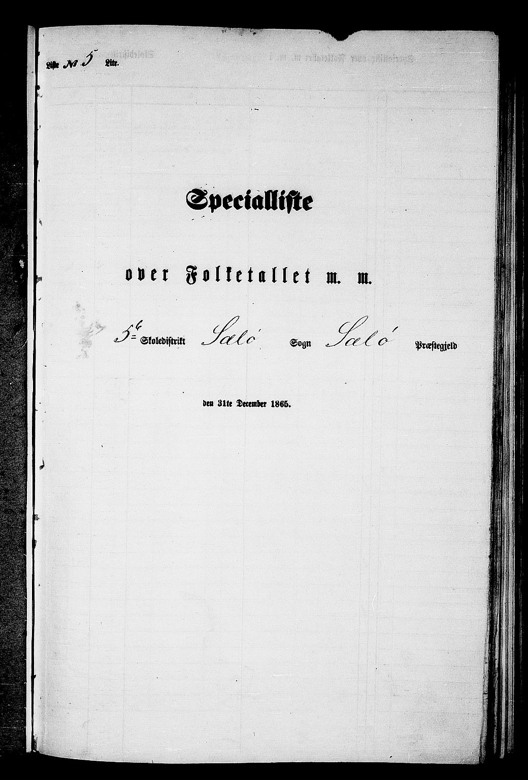 RA, Folketelling 1865 for 1441P Selje prestegjeld, 1865, s. 83