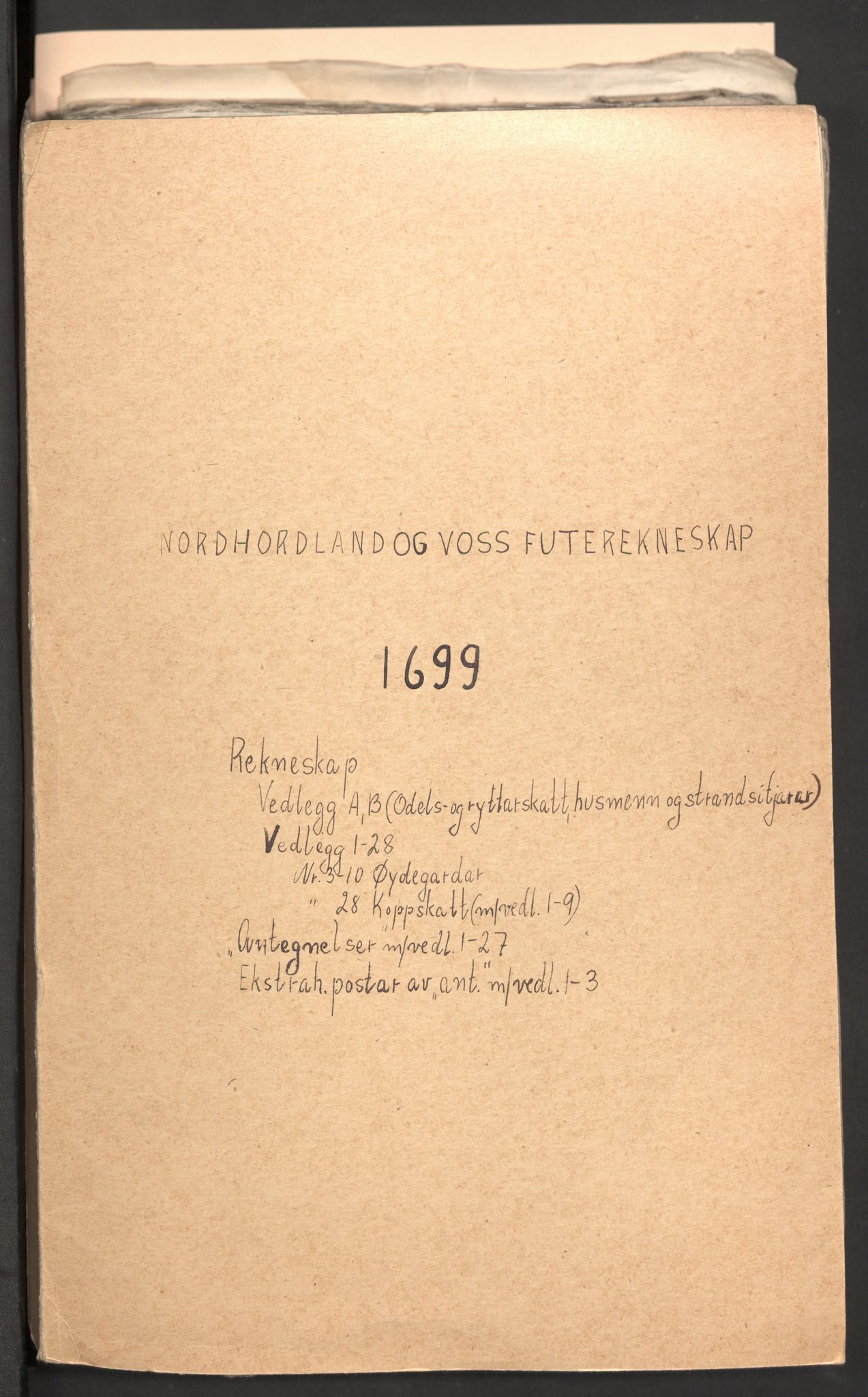 Rentekammeret inntil 1814, Reviderte regnskaper, Fogderegnskap, RA/EA-4092/R51/L3184: Fogderegnskap Nordhordland og Voss, 1698-1699, s. 185