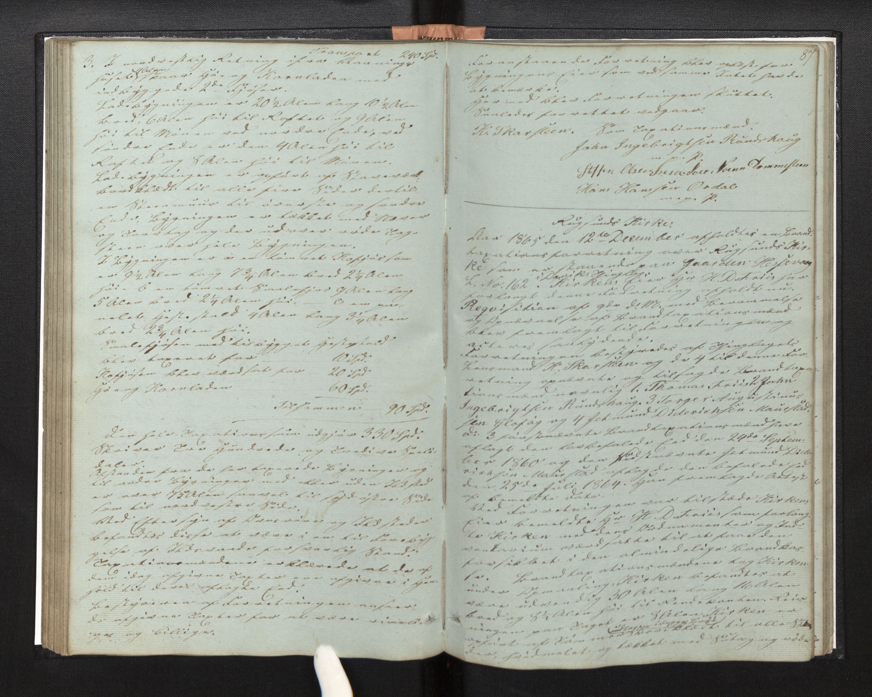 Lensmannen i Davik, AV/SAB-A-26801/0012/L0001: Branntakstprotokoll, 1846-1880, s. 86b-87a