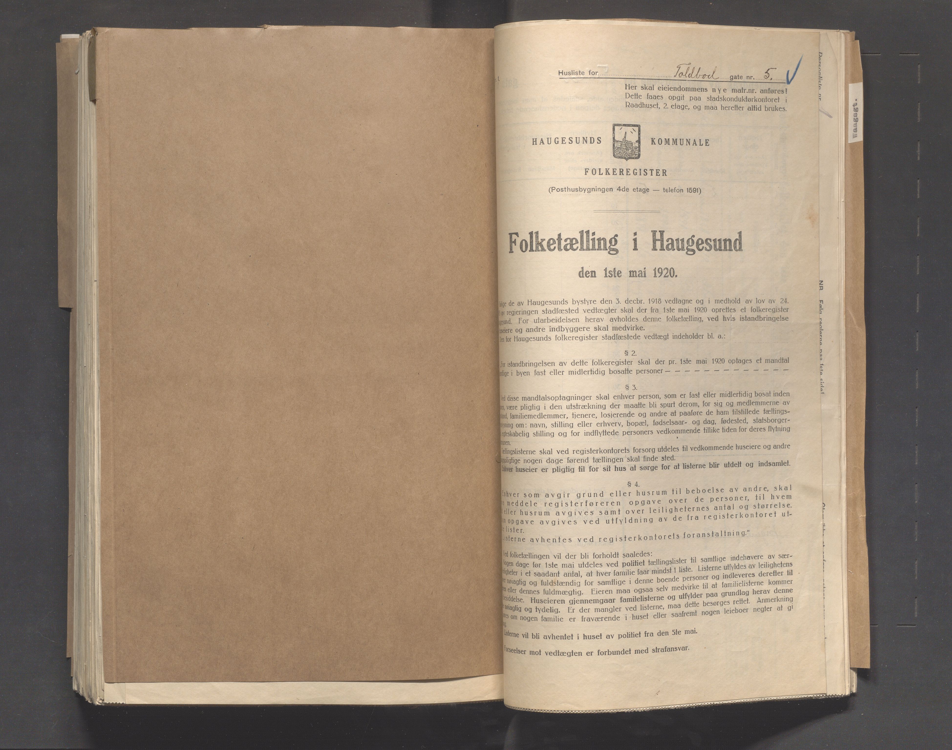 IKAR, Kommunal folketelling 1.5.1920 for Haugesund, 1920, s. 7111