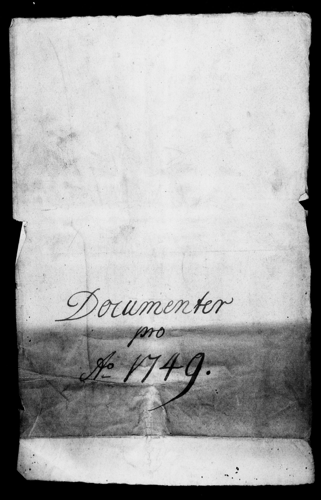 Generalkirkeinspektionskollegiet, DRA/A-0008/F4-06/F4-06-19: Protokollerede indkomne sager, 1749