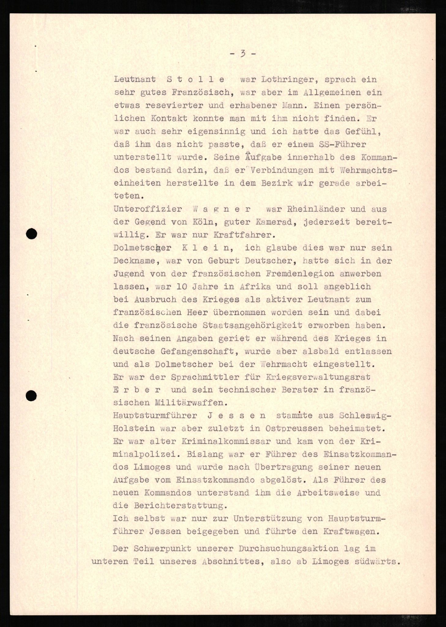 Forsvaret, Forsvarets overkommando II, RA/RAFA-3915/D/Db/L0006: CI Questionaires. Tyske okkupasjonsstyrker i Norge. Tyskere., 1945-1946, s. 246