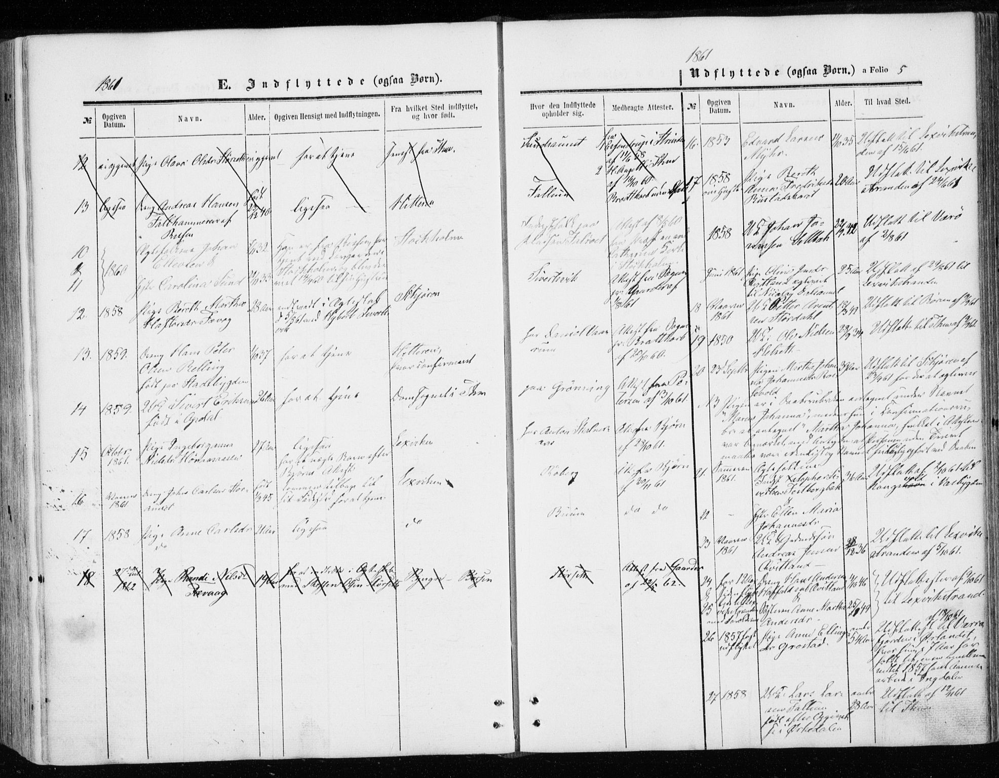 Ministerialprotokoller, klokkerbøker og fødselsregistre - Sør-Trøndelag, SAT/A-1456/646/L0612: Ministerialbok nr. 646A10, 1858-1869, s. 5
