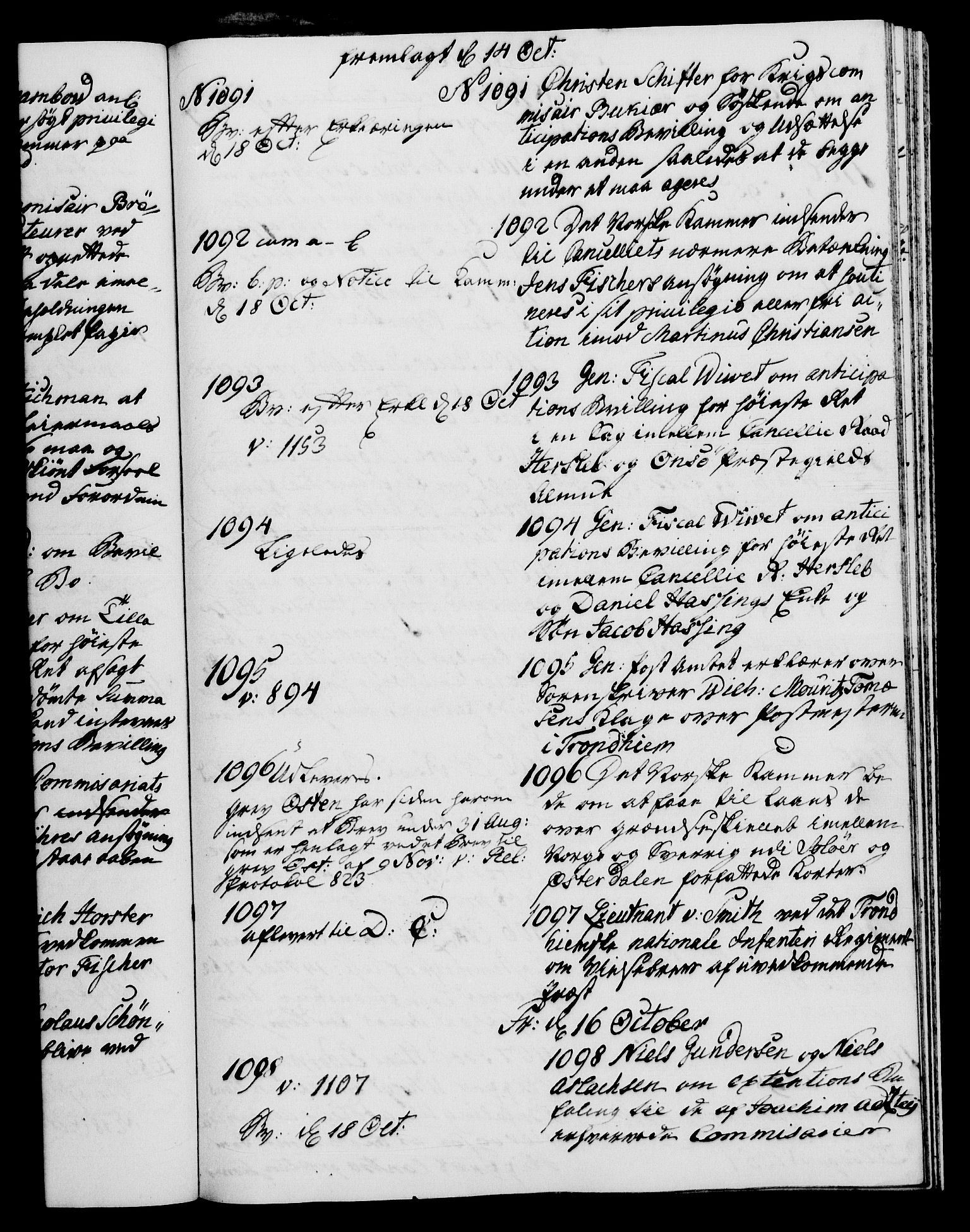 Danske Kanselli 1572-1799, AV/RA-EA-3023/I/Ia/L0001: 3. departements journal, 1771