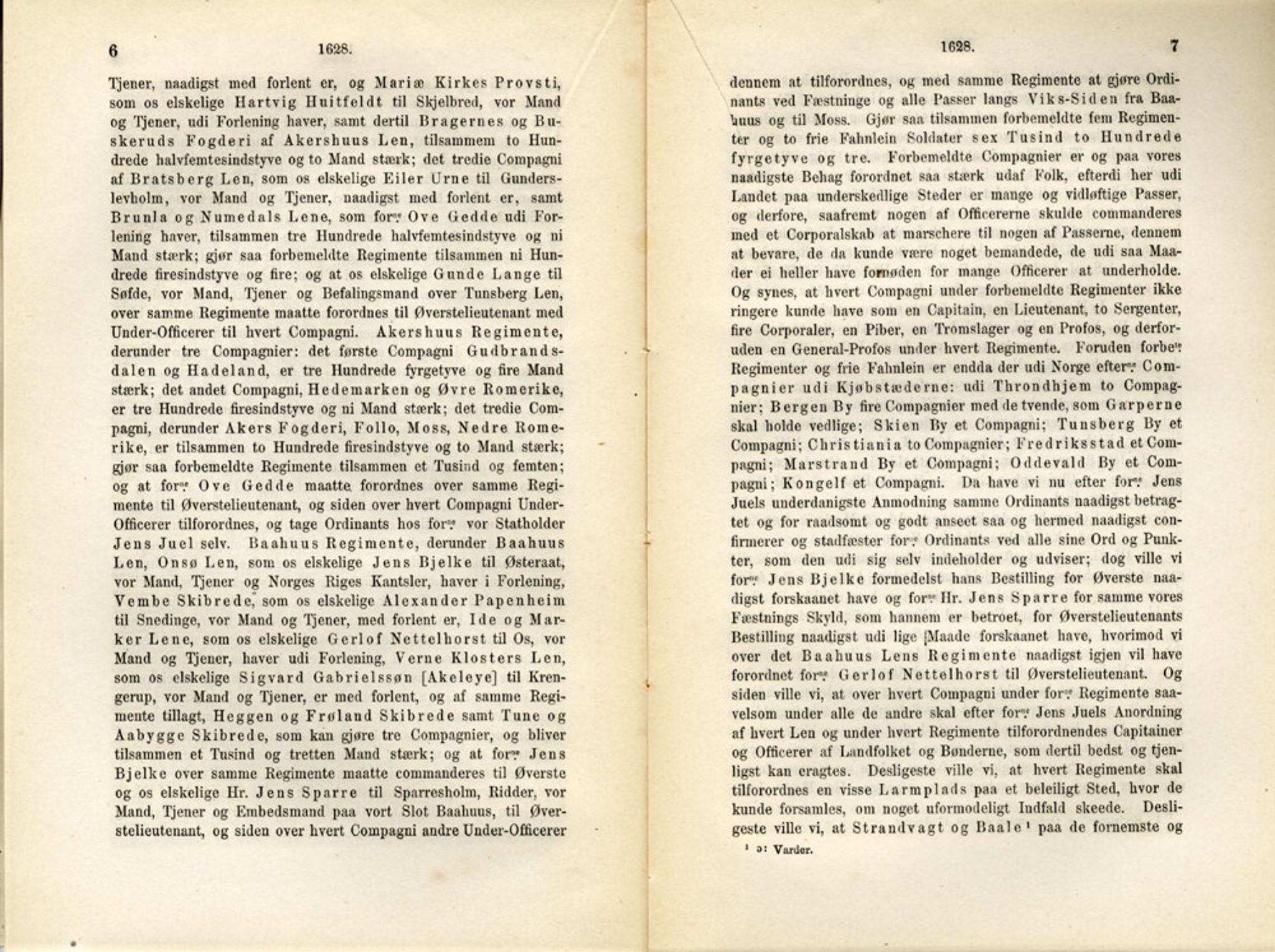 Publikasjoner utgitt av Det Norske Historiske Kildeskriftfond, PUBL/-/-/-: Norske Rigs-Registranter, bind 6, 1628-1634, s. 6-7