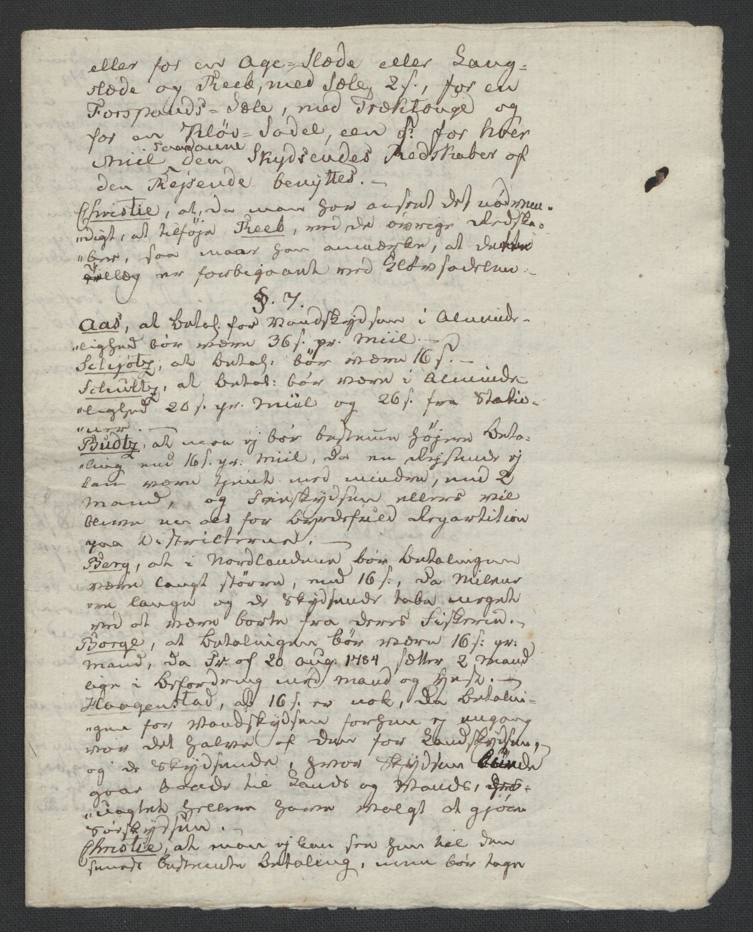 Christie, Wilhelm Frimann Koren, AV/RA-PA-0014/F/L0005: Christies dokumenter fra Stortinget, 1815-1816, s. 740