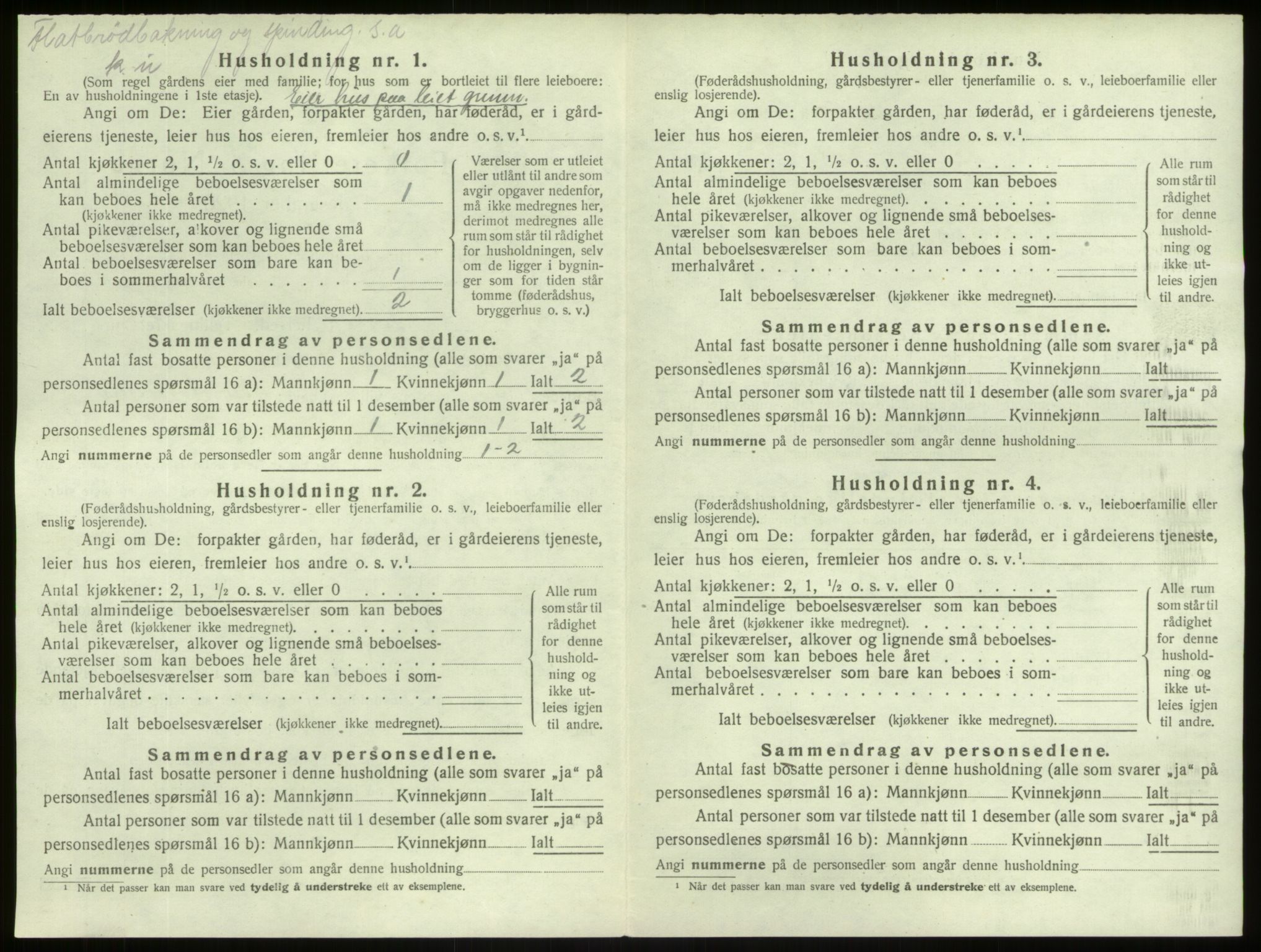 SAB, Folketelling 1920 for 1422 Lærdal herred, 1920, s. 48