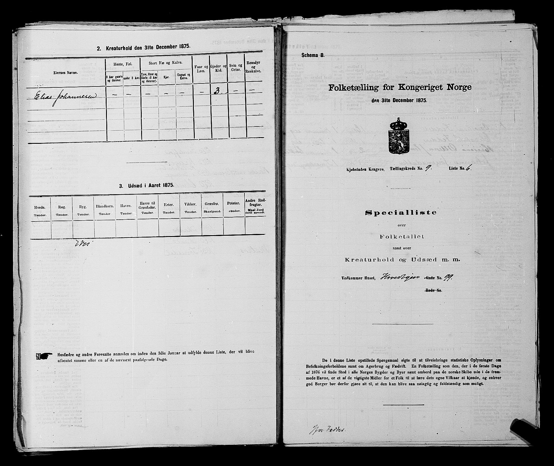 SAKO, Folketelling 1875 for 0801P Kragerø prestegjeld, 1875, s. 202