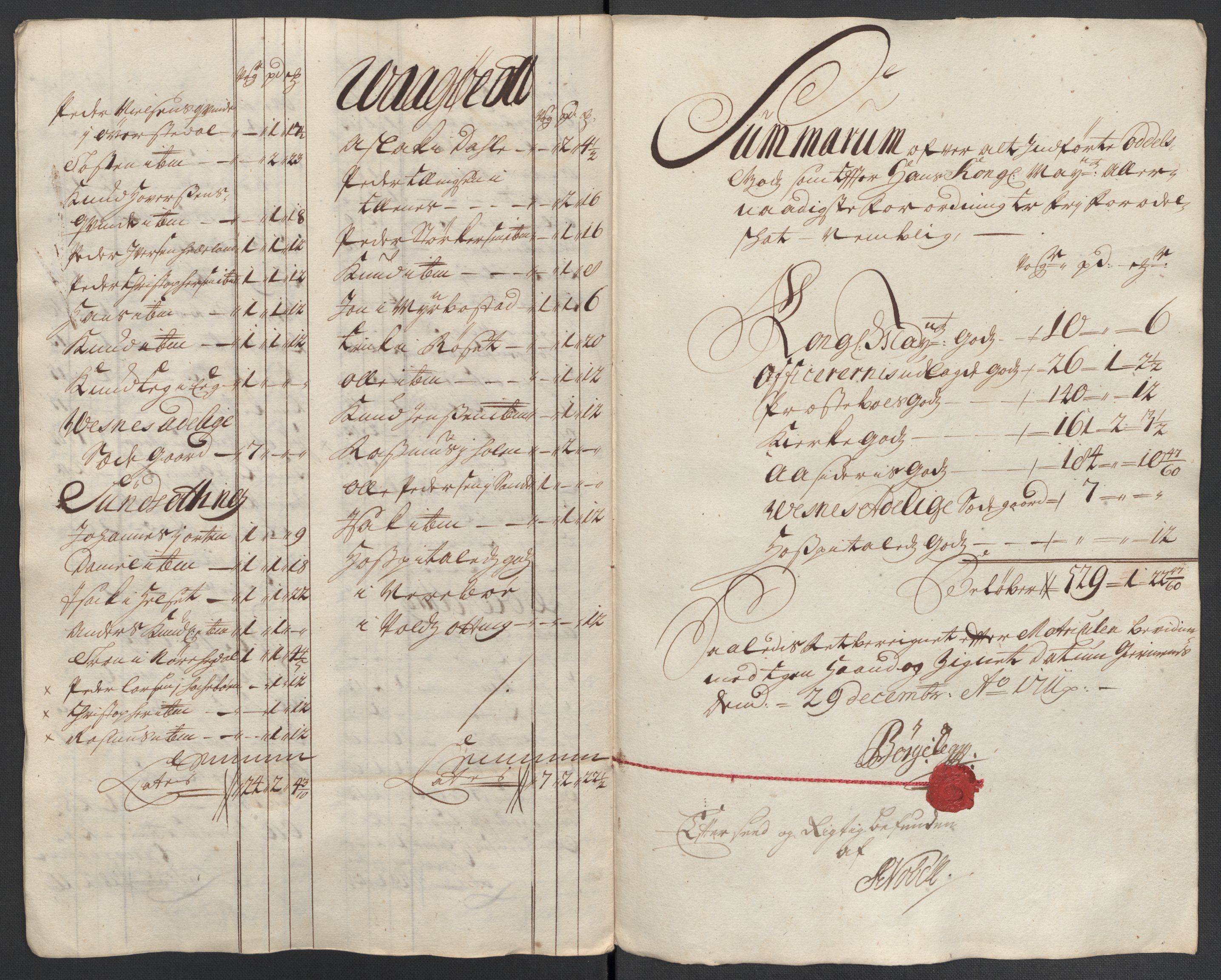 Rentekammeret inntil 1814, Reviderte regnskaper, Fogderegnskap, RA/EA-4092/R55/L3660: Fogderegnskap Romsdal, 1711, s. 420