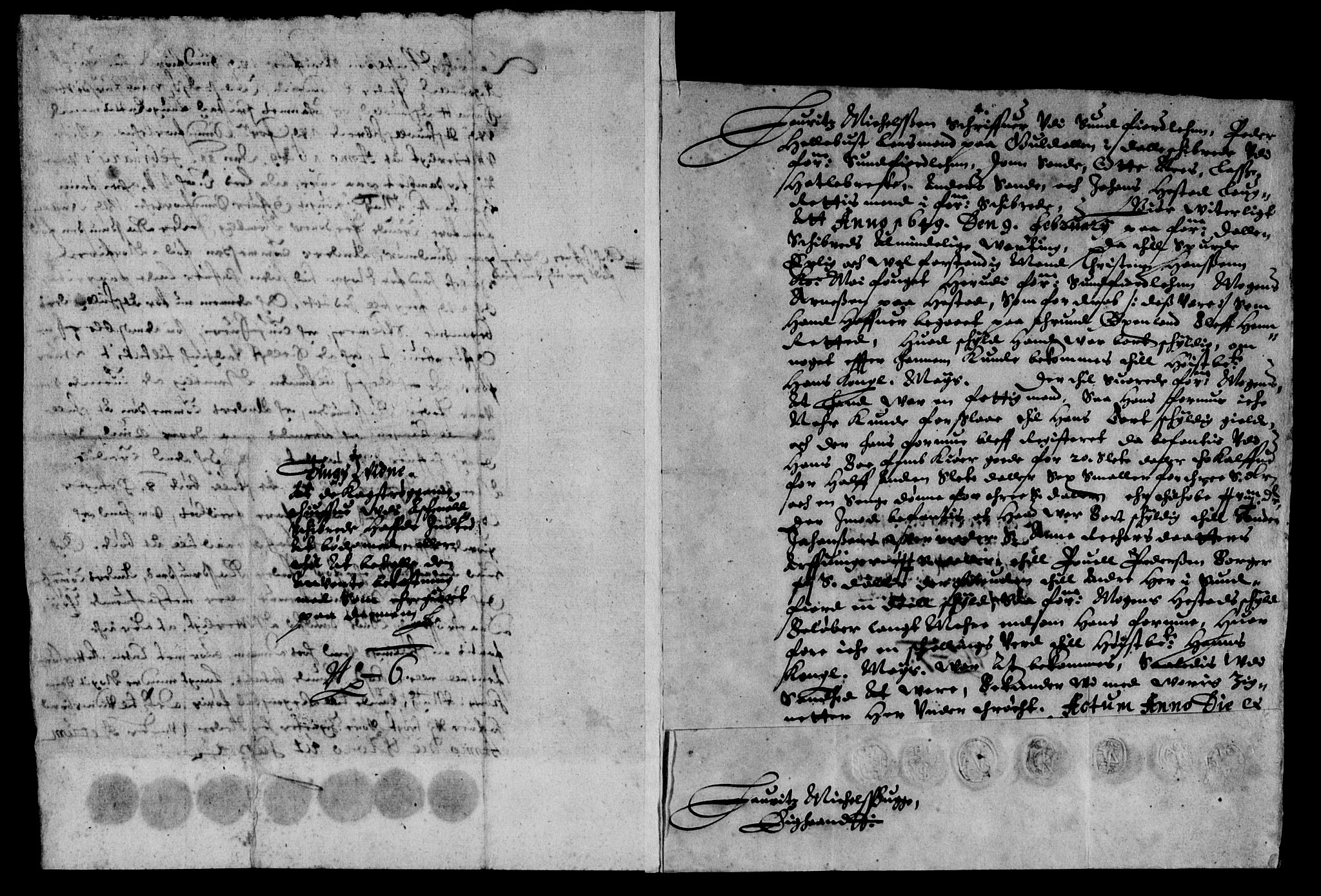 Rentekammeret inntil 1814, Reviderte regnskaper, Lensregnskaper, AV/RA-EA-5023/R/Rb/Rbt/L0111: Bergenhus len, 1648-1649