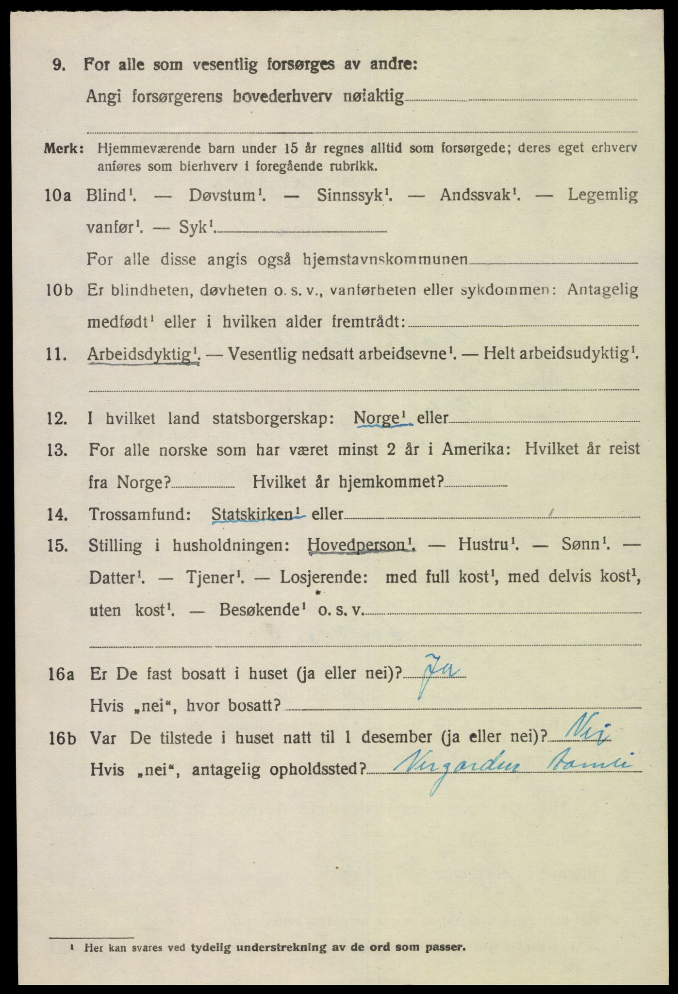 SAK, Folketelling 1920 for 0929 Åmli herred, 1920, s. 4206