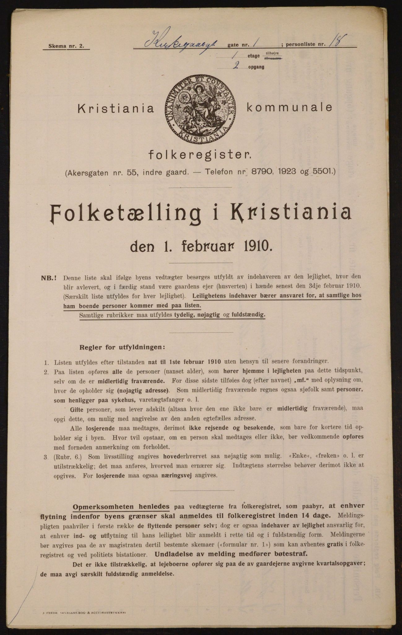 OBA, Kommunal folketelling 1.2.1910 for Kristiania, 1910, s. 48505