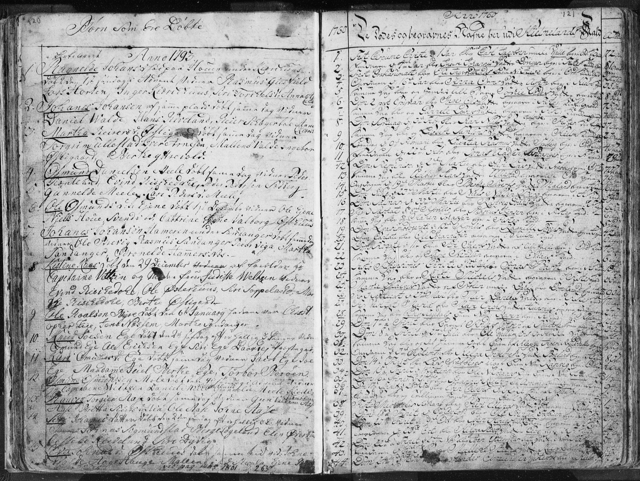 Hjelmeland sokneprestkontor, AV/SAST-A-101843/01/IV/L0001: Ministerialbok nr. A 1, 1760-1799, s. 120-121