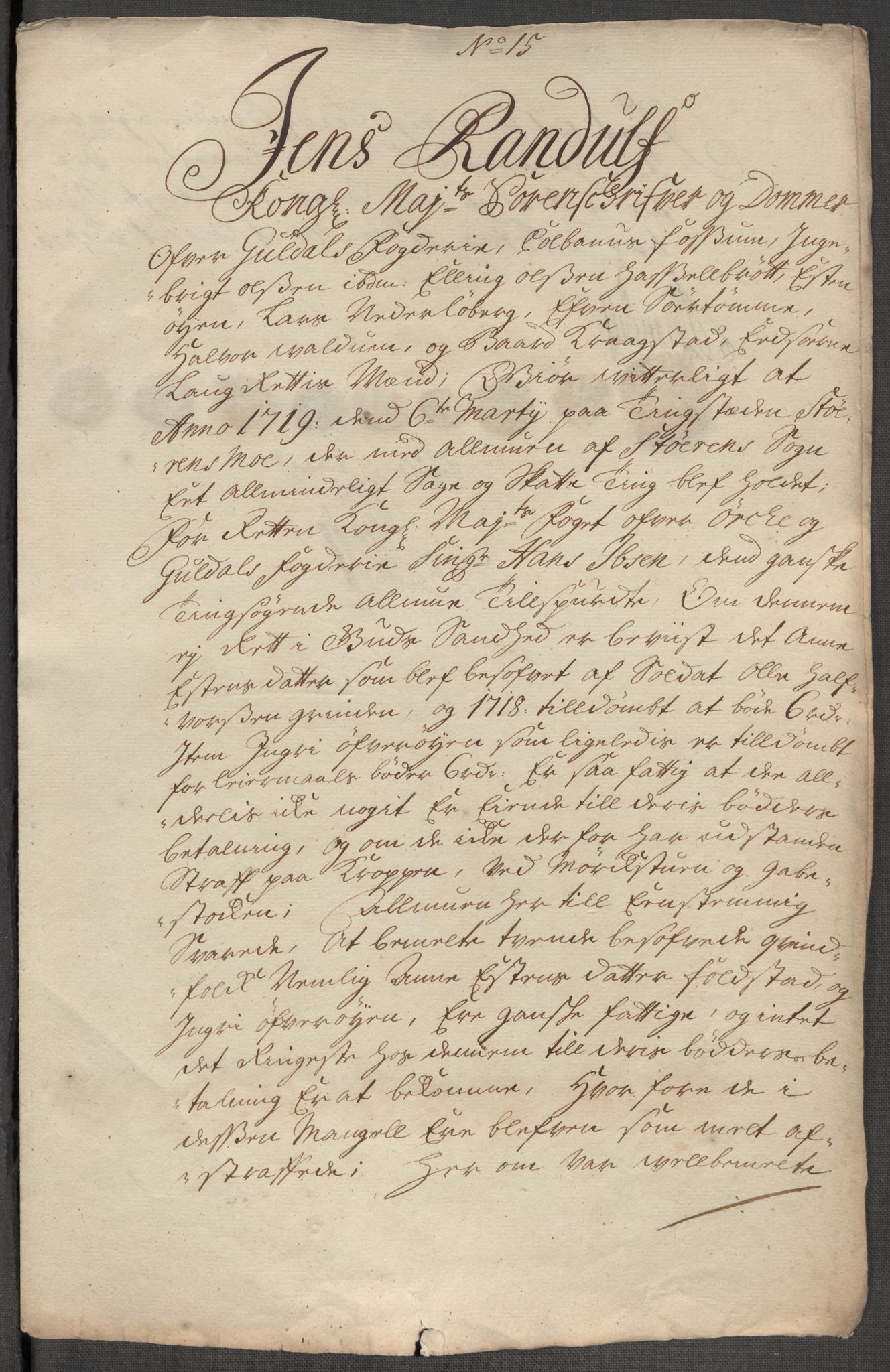 Rentekammeret inntil 1814, Reviderte regnskaper, Fogderegnskap, RA/EA-4092/R60/L3972: Fogderegnskap Orkdal og Gauldal, 1718, s. 317