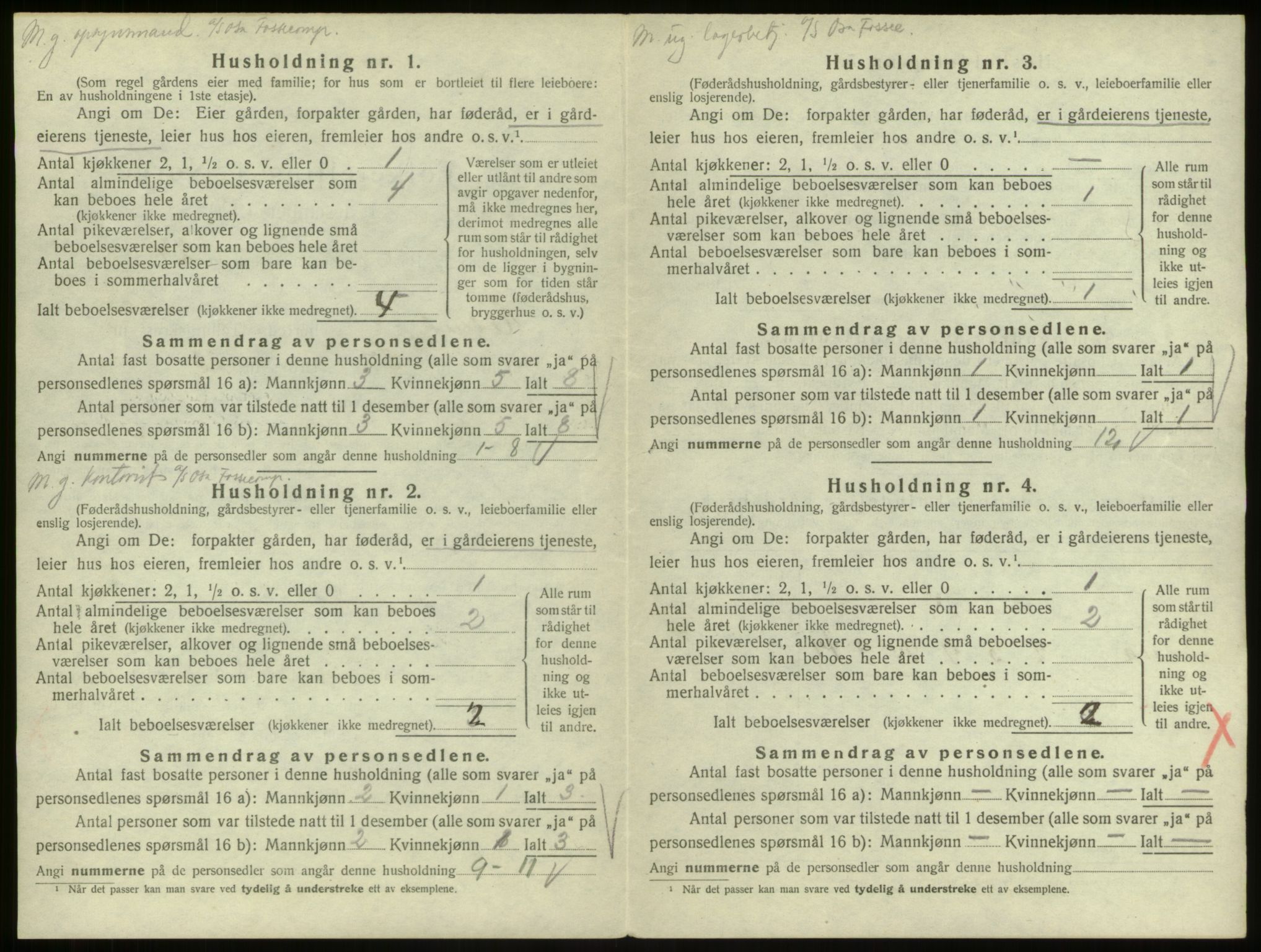 SAB, Folketelling 1920 for 1233 Ulvik herred, 1920, s. 24