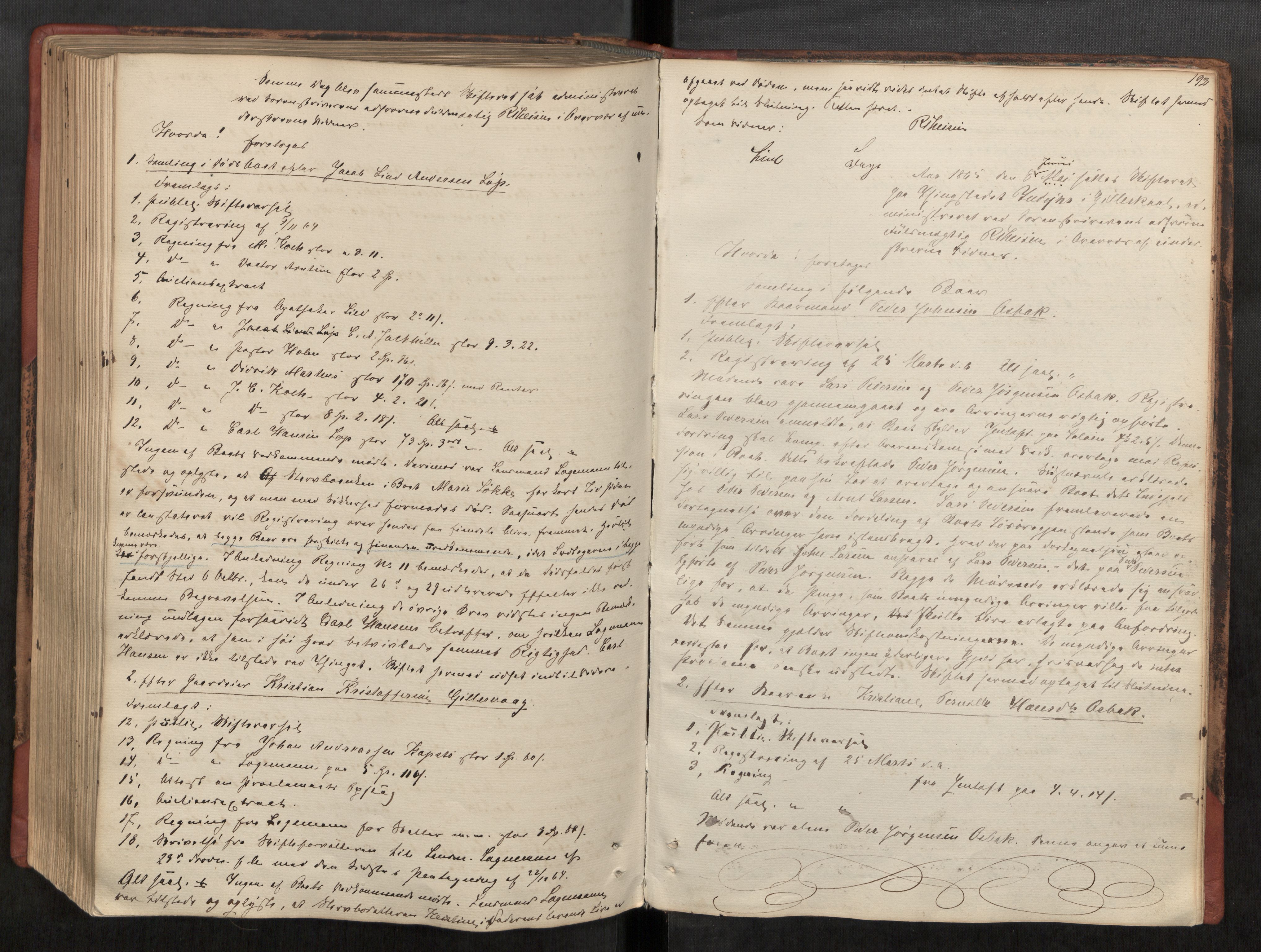 Salten sorenskriveri, AV/SAT-A-4578/1/3/3B/L0002: Skiftebehandlingsprotokoll, 1853-1865, s. 192