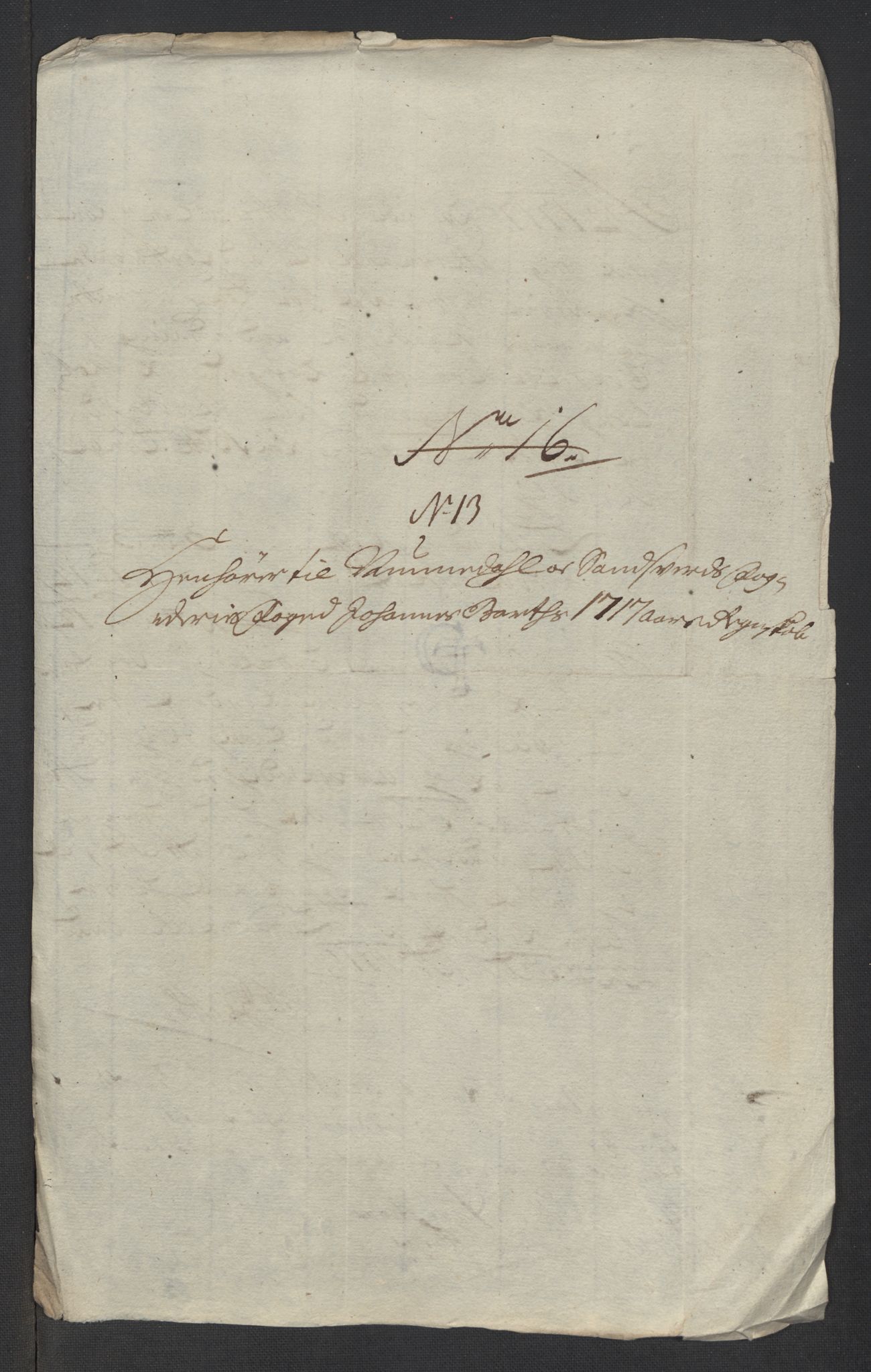 Rentekammeret inntil 1814, Reviderte regnskaper, Fogderegnskap, AV/RA-EA-4092/R24/L1593: Fogderegnskap Numedal og Sandsvær, 1717, s. 301