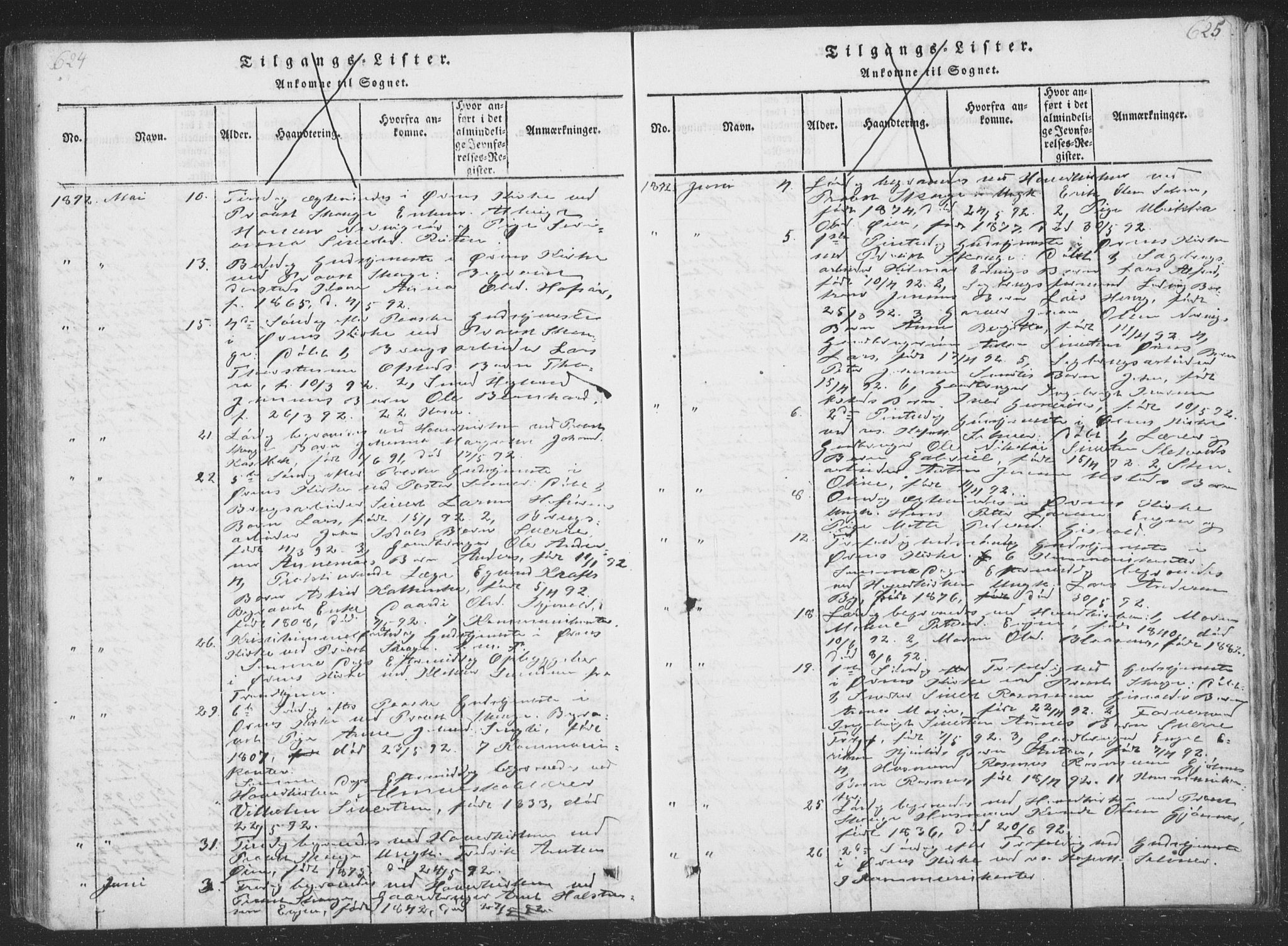Ministerialprotokoller, klokkerbøker og fødselsregistre - Sør-Trøndelag, AV/SAT-A-1456/668/L0816: Klokkerbok nr. 668C05, 1816-1893, s. 624-625