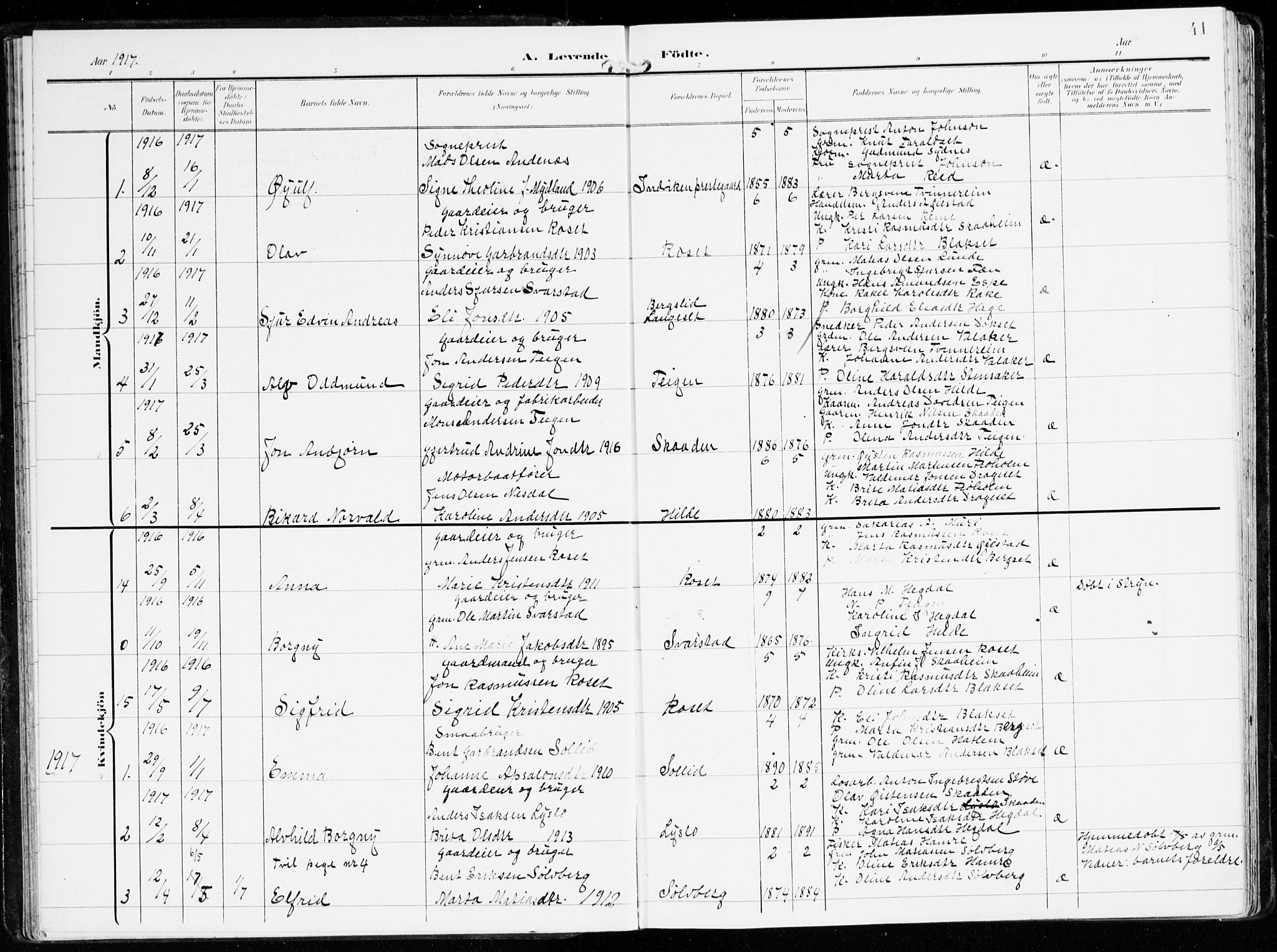 Innvik sokneprestembete, AV/SAB-A-80501: Ministerialbok nr. B 2, 1903-1929, s. 41