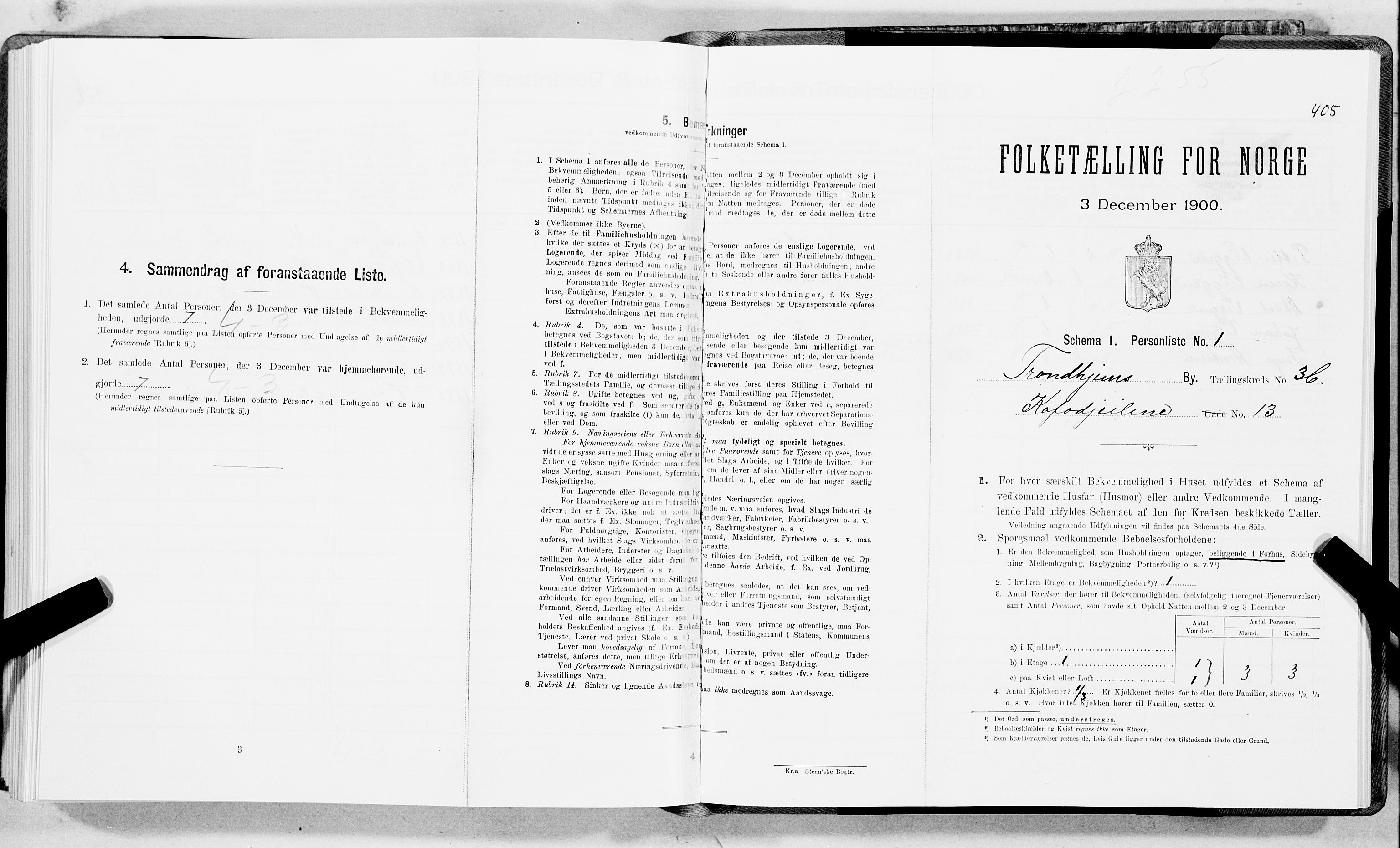 SAT, Folketelling 1900 for 1601 Trondheim kjøpstad, 1900, s. 6172