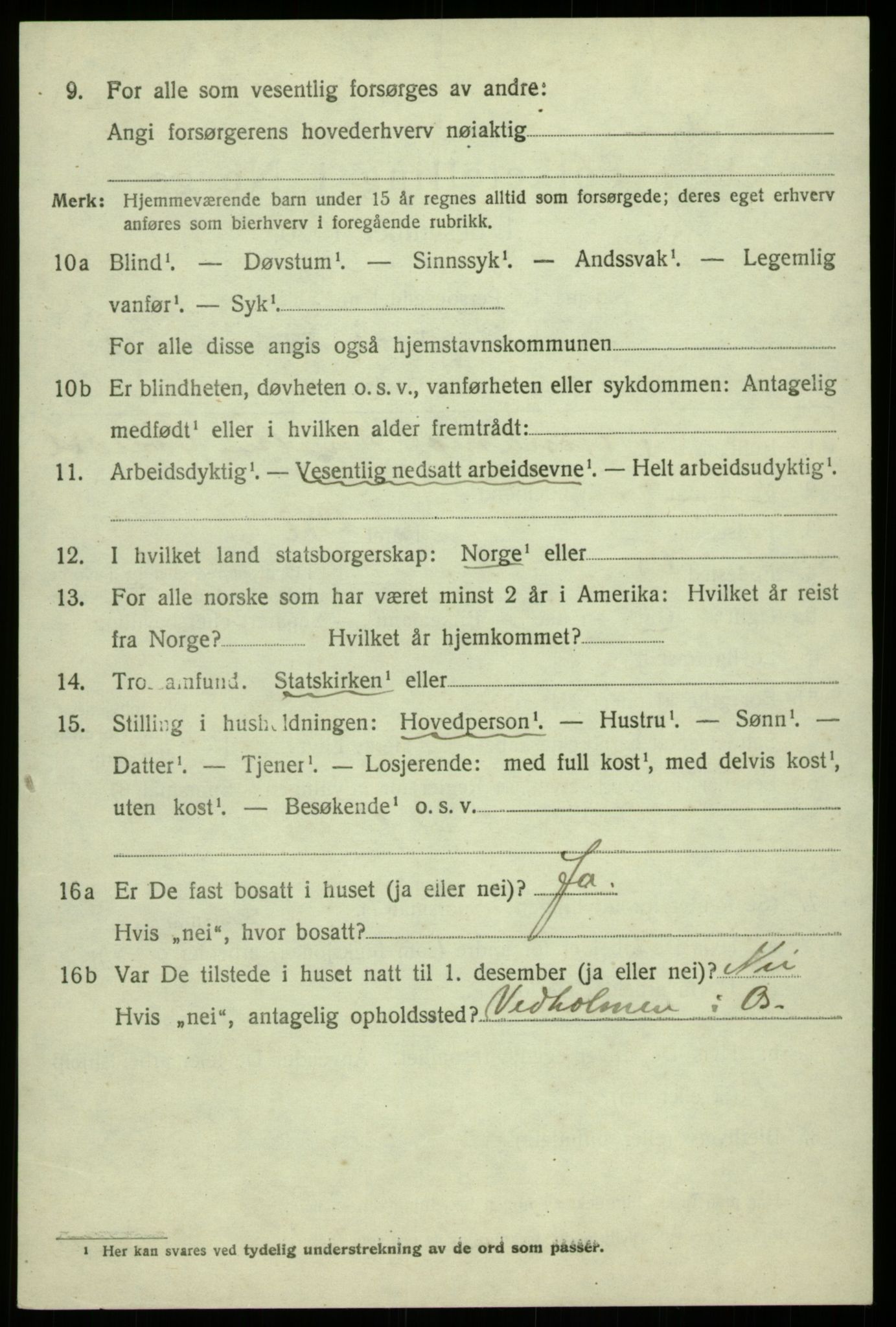 SAB, Folketelling 1920 for 1243 Os herred, 1920, s. 6887