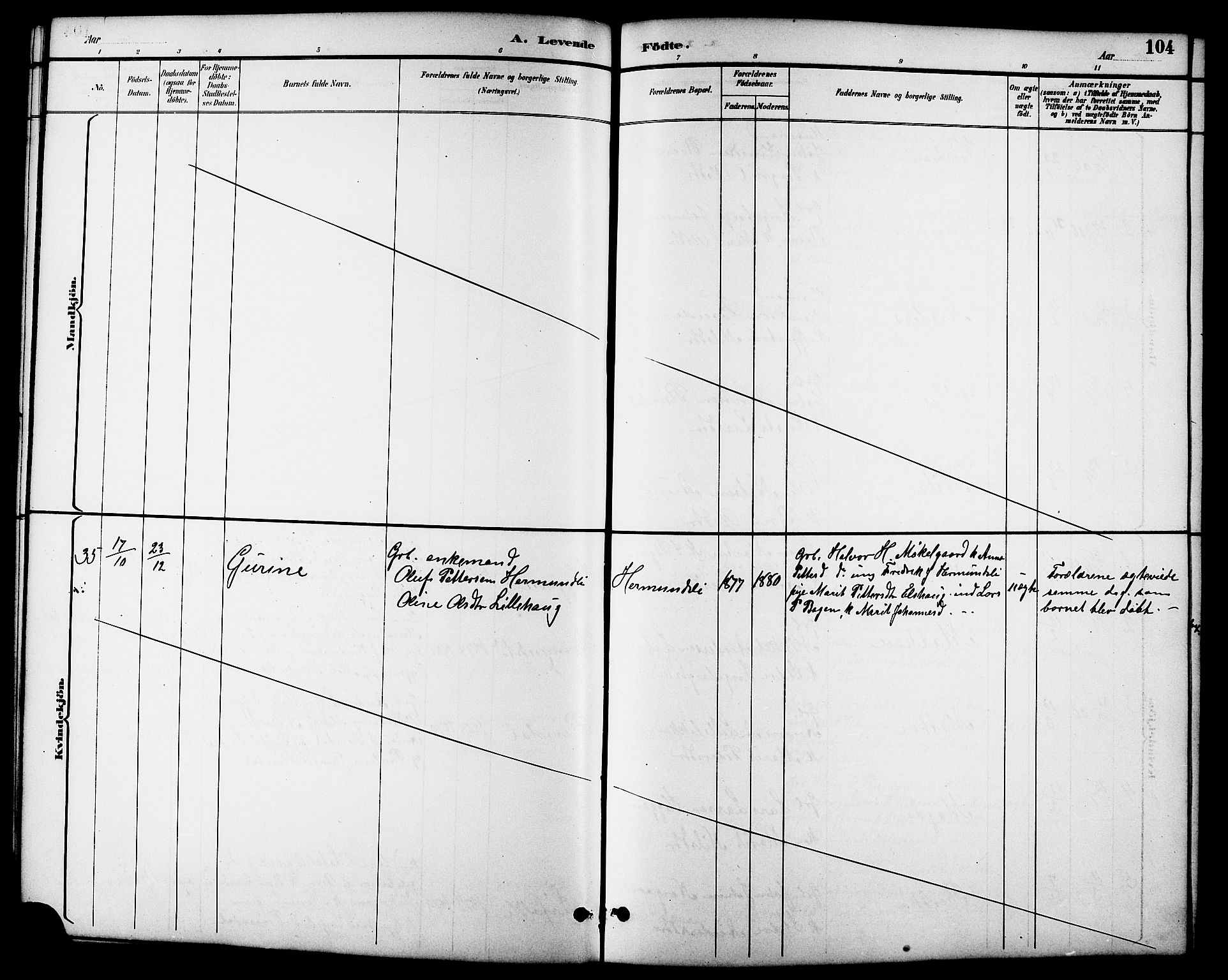 Ministerialprotokoller, klokkerbøker og fødselsregistre - Møre og Romsdal, SAT/A-1454/598/L1078: Klokkerbok nr. 598C03, 1892-1909, s. 104