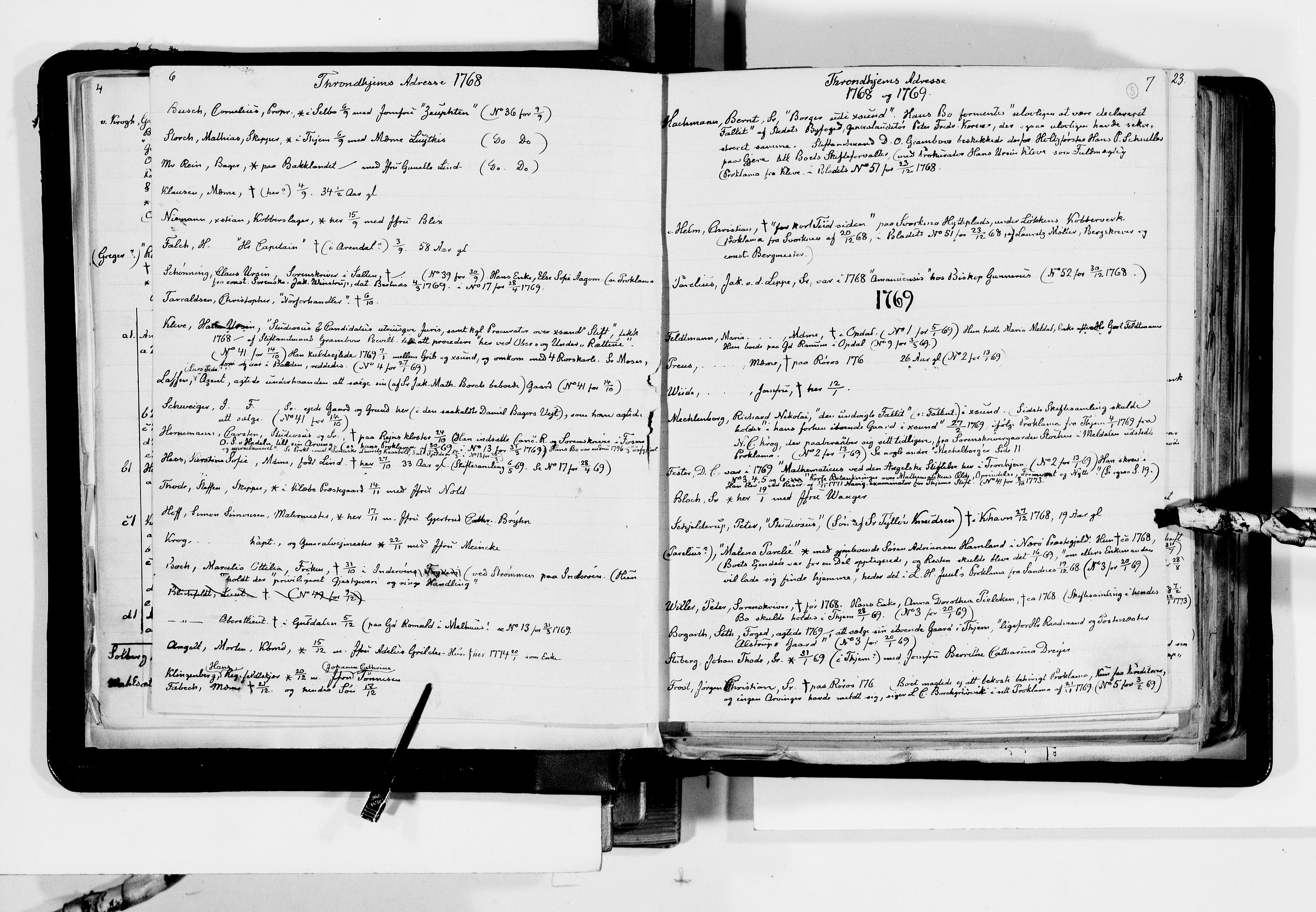 Lassens samlinger, AV/RA-PA-0051/F/Fb/L0058: Biografiske utdrag fra aviser m.m., 1815-1907, s. 7