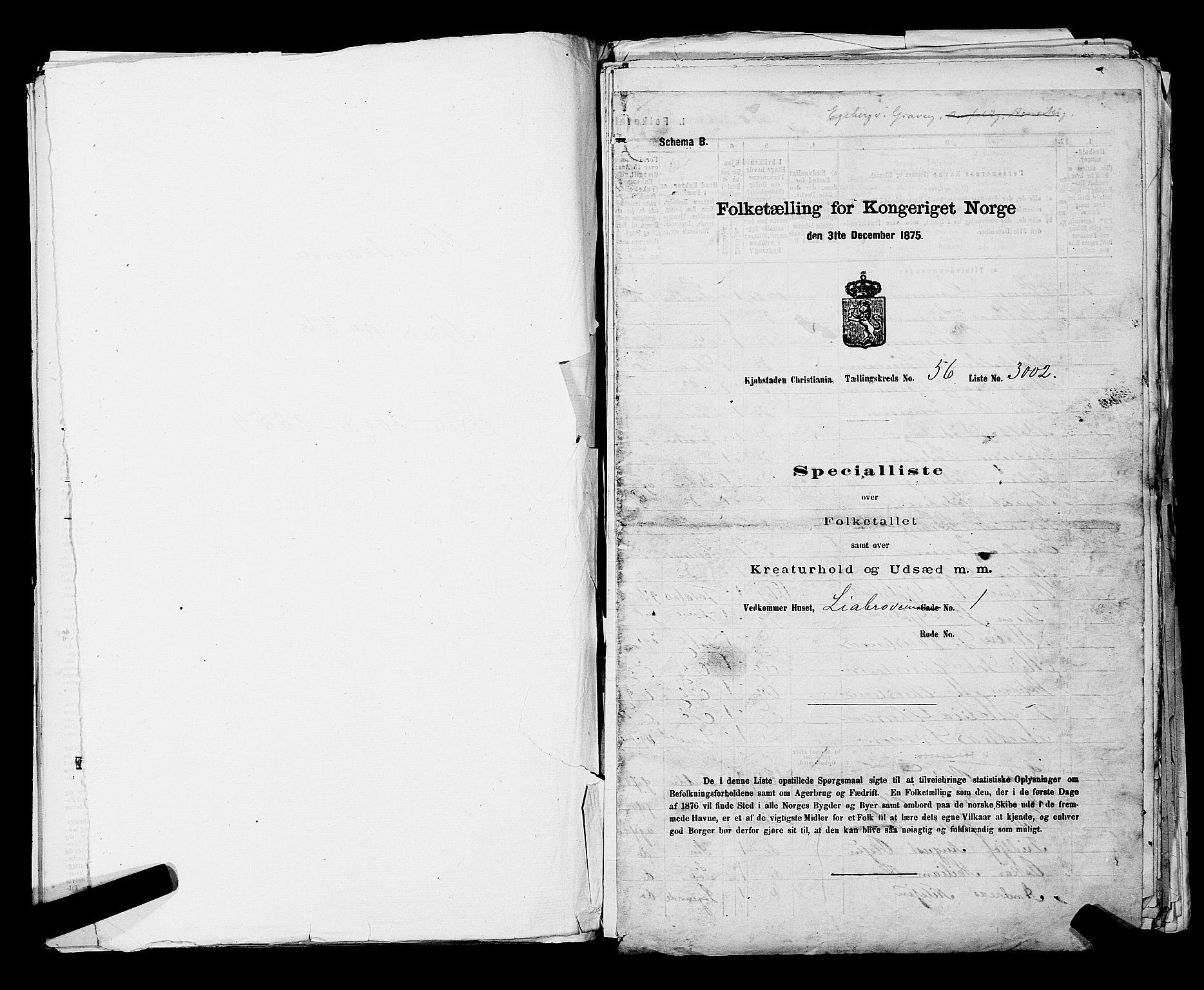 RA, Folketelling 1875 for 0301 Kristiania kjøpstad, 1875, s. 8429
