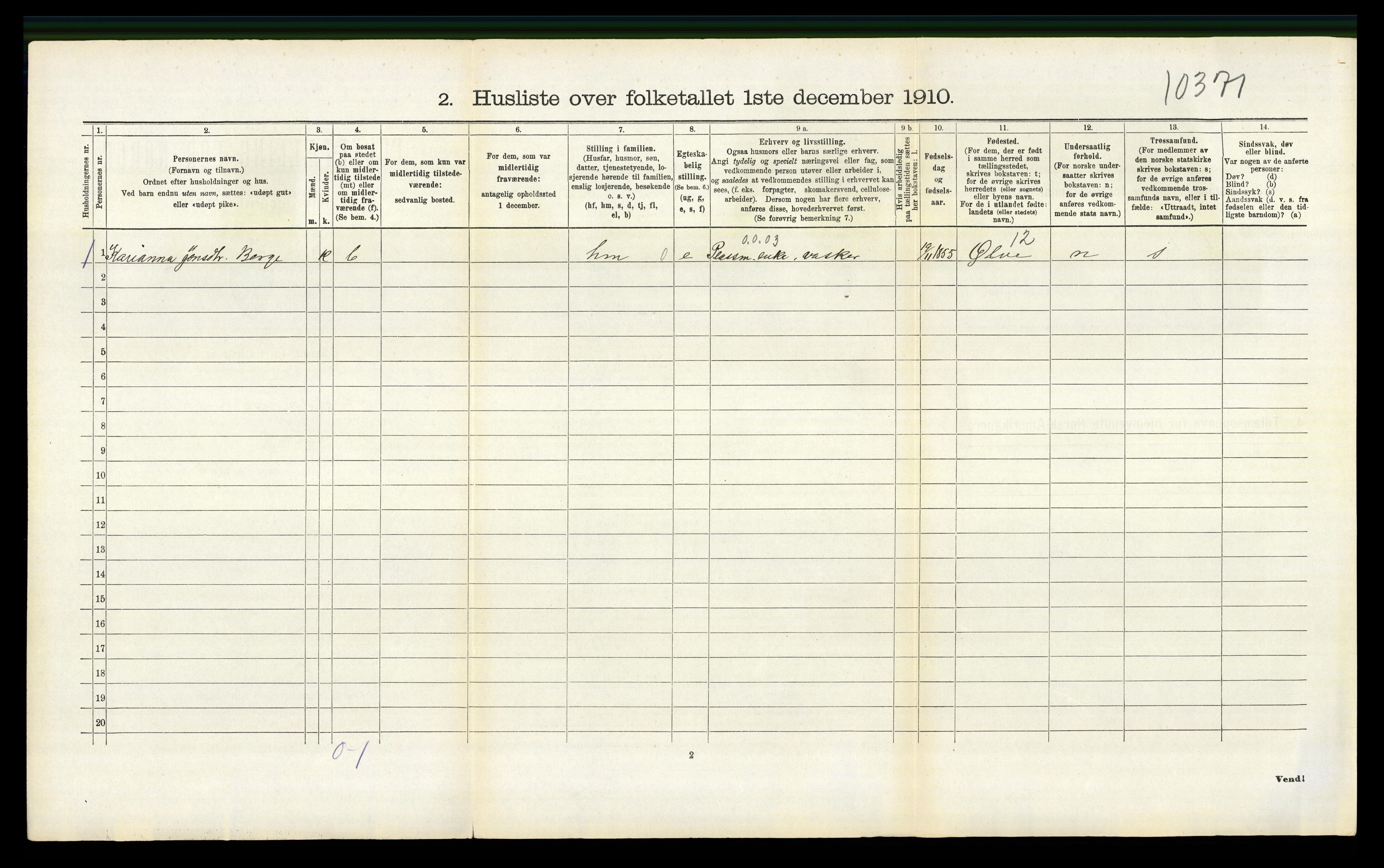 RA, Folketelling 1910 for 1240 Strandvik herred, 1910, s. 208
