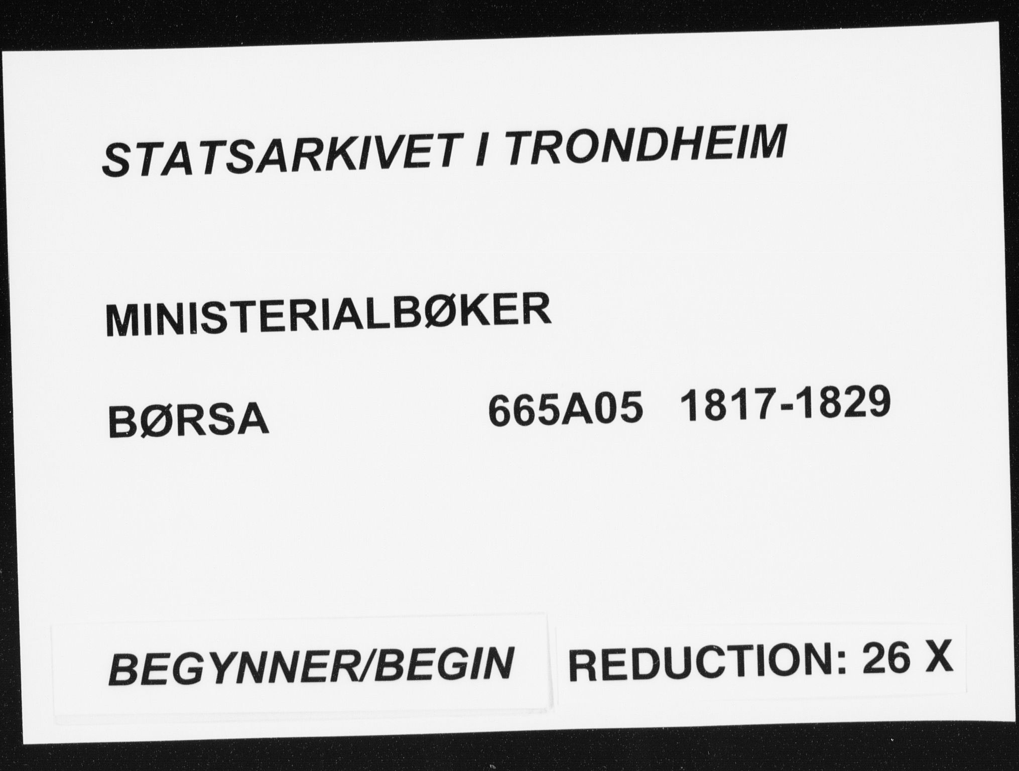 Ministerialprotokoller, klokkerbøker og fødselsregistre - Sør-Trøndelag, AV/SAT-A-1456/665/L0770: Ministerialbok nr. 665A05, 1817-1829