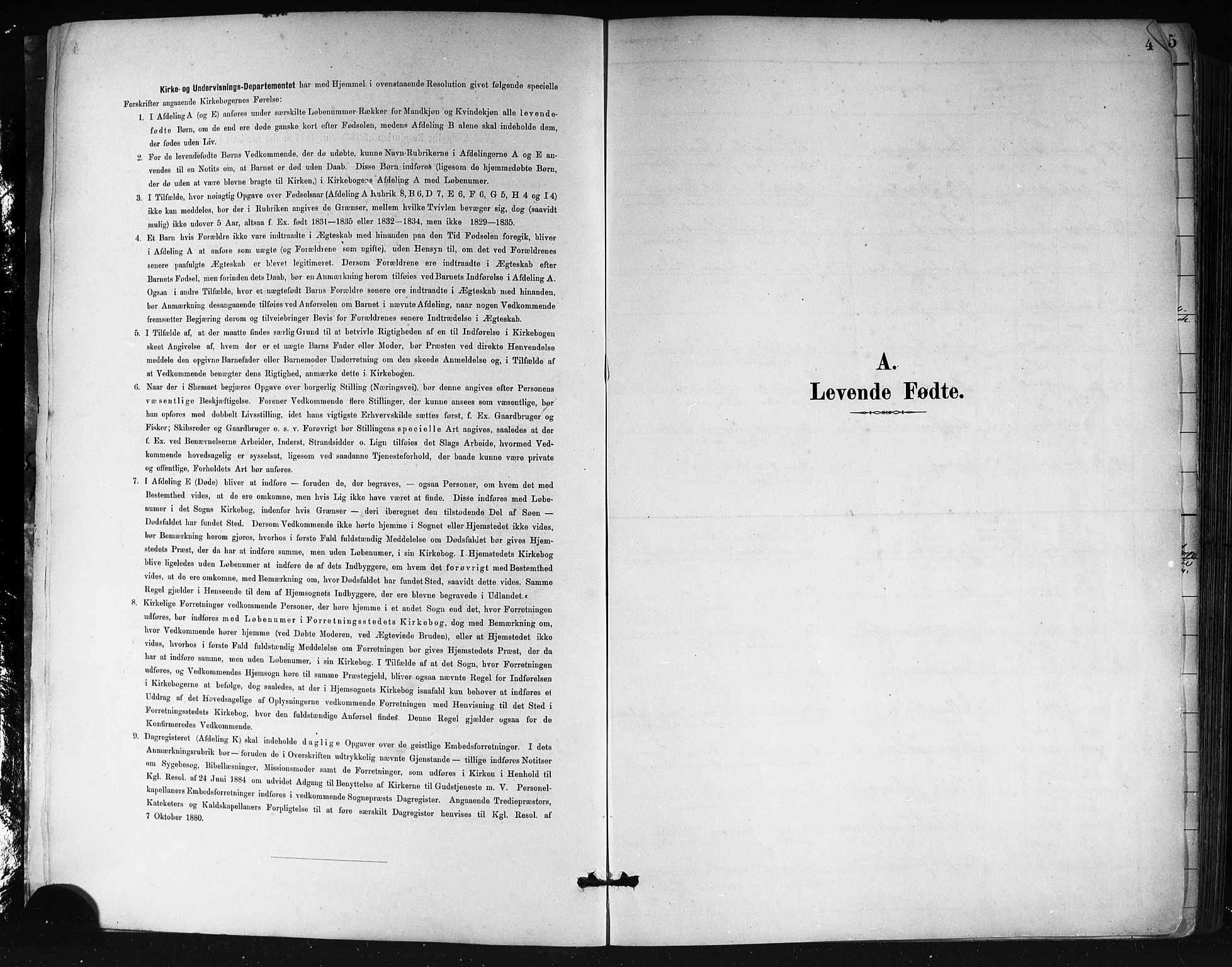 Sandviken Sokneprestembete, AV/SAB-A-77601/H/Hb/L0002: Klokkerbok nr. A 3, 1888-1902, s. 4