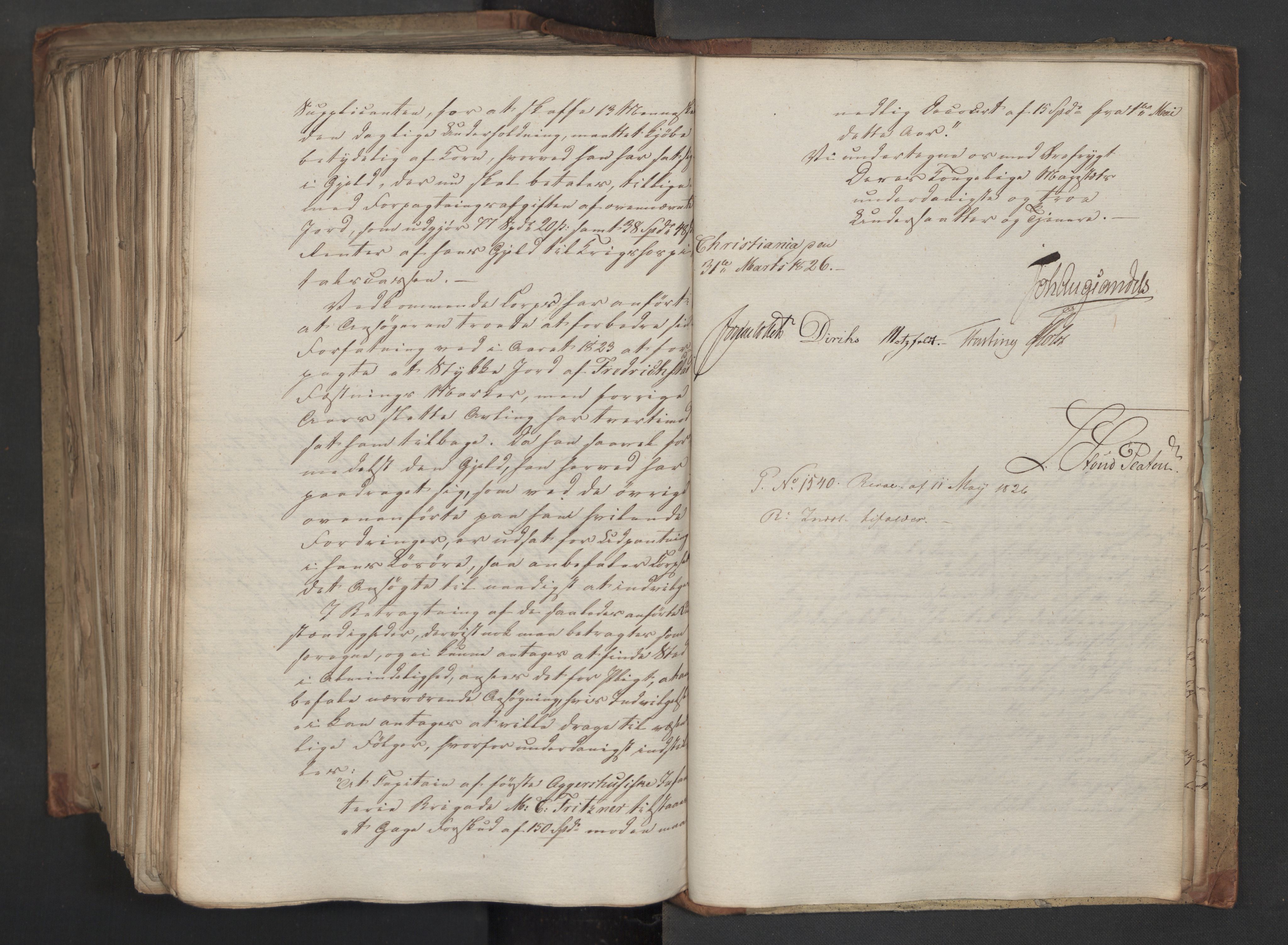 Statsrådsavdelingen i Stockholm, AV/RA-S-1003/D/Da/L0045: Regjeringsinnstillinger nr. 3067-3307, 1826, s. 675