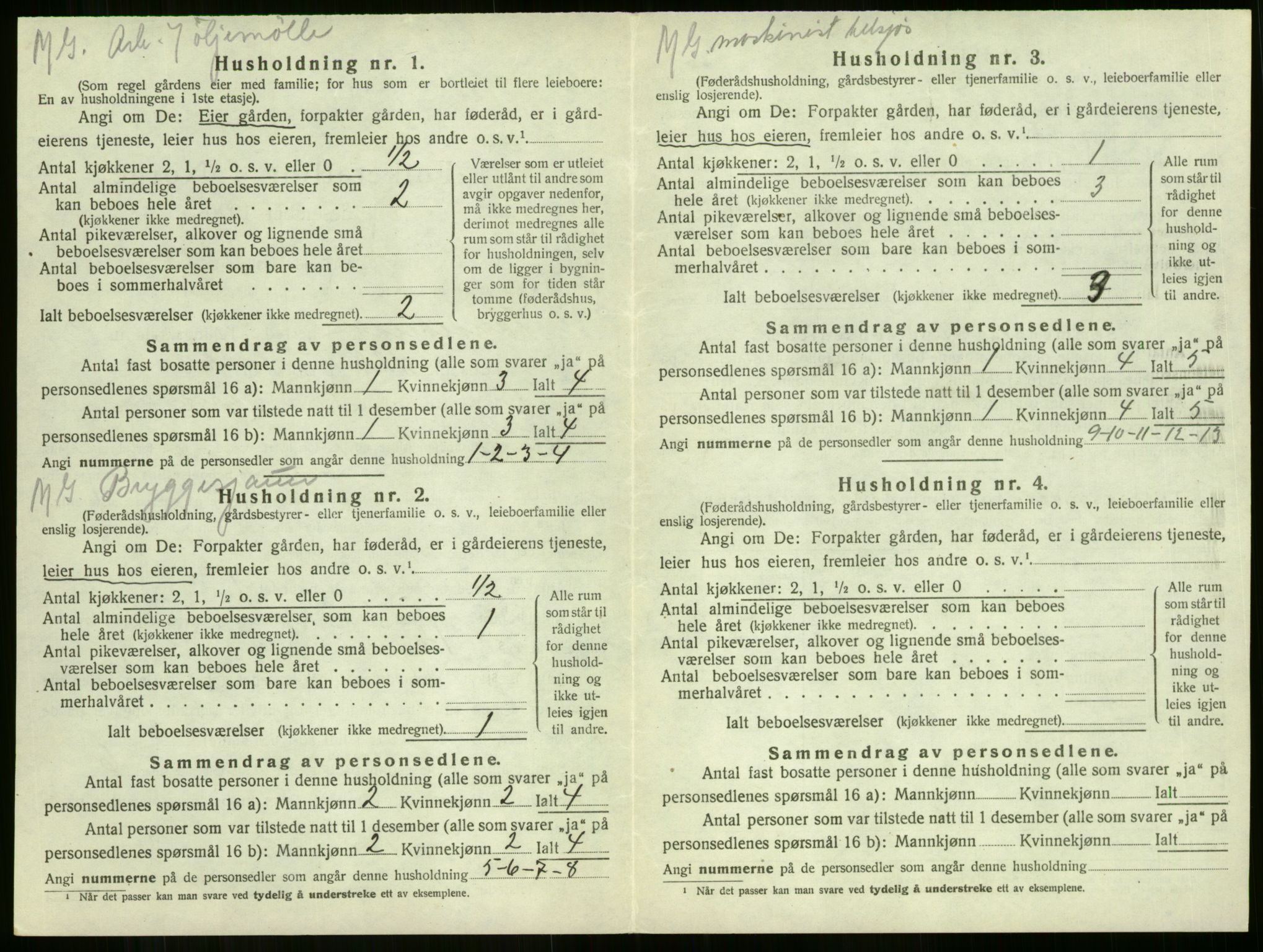 SAKO, Folketelling 1920 for 0724 Sandeherred herred, 1920, s. 3260