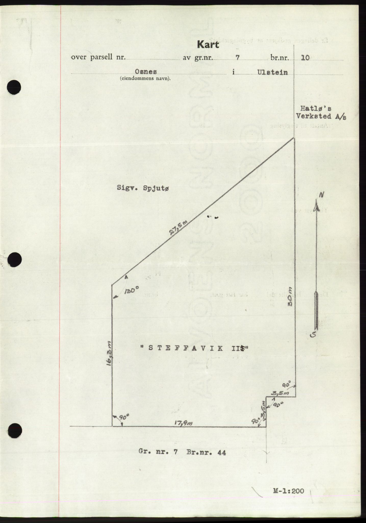 Søre Sunnmøre sorenskriveri, AV/SAT-A-4122/1/2/2C/L0075: Pantebok nr. 1A, 1943-1943, Dagboknr: 738/1943