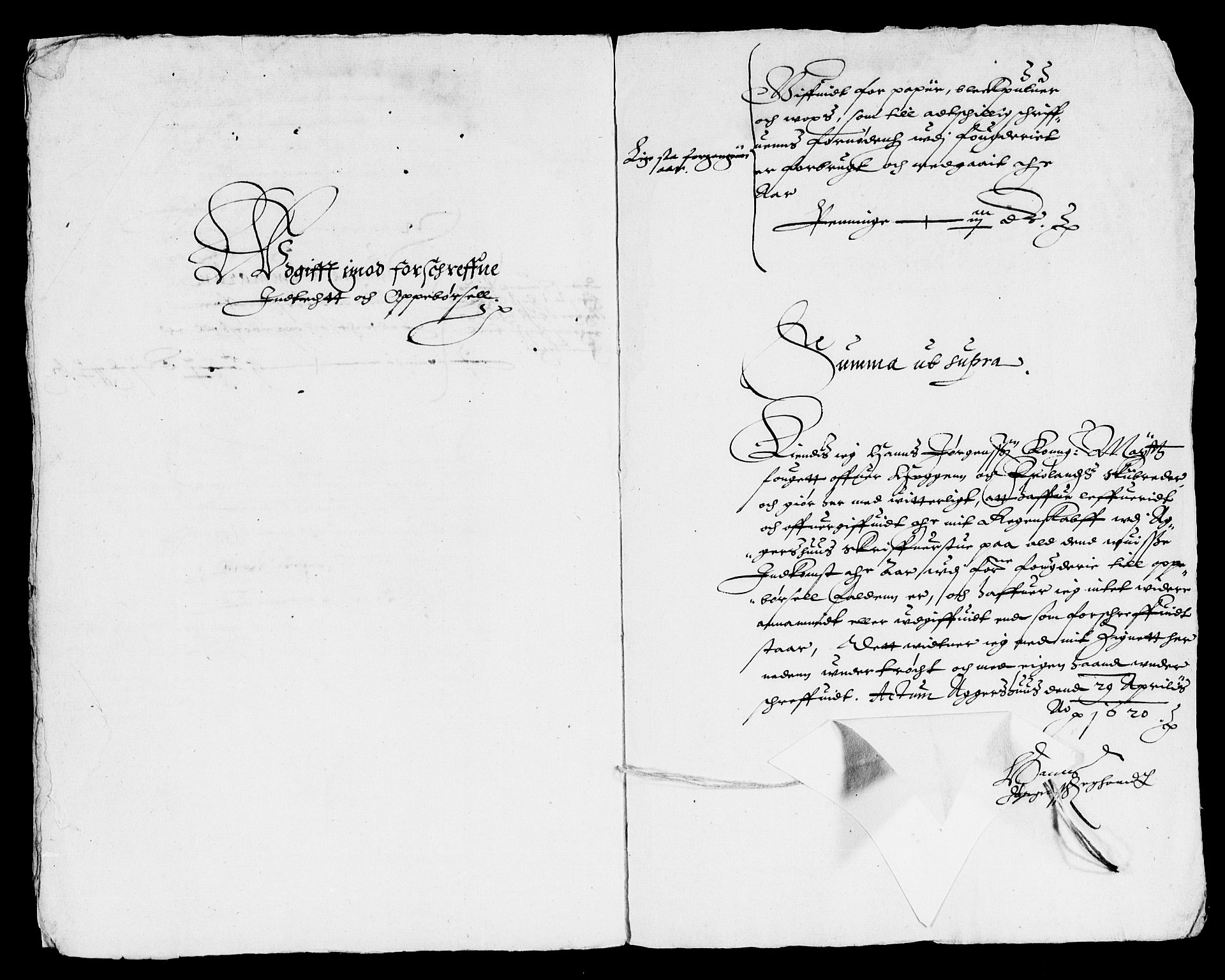 Rentekammeret inntil 1814, Reviderte regnskaper, Lensregnskaper, RA/EA-5023/R/Rb/Rba/L0051: Akershus len, 1619-1620