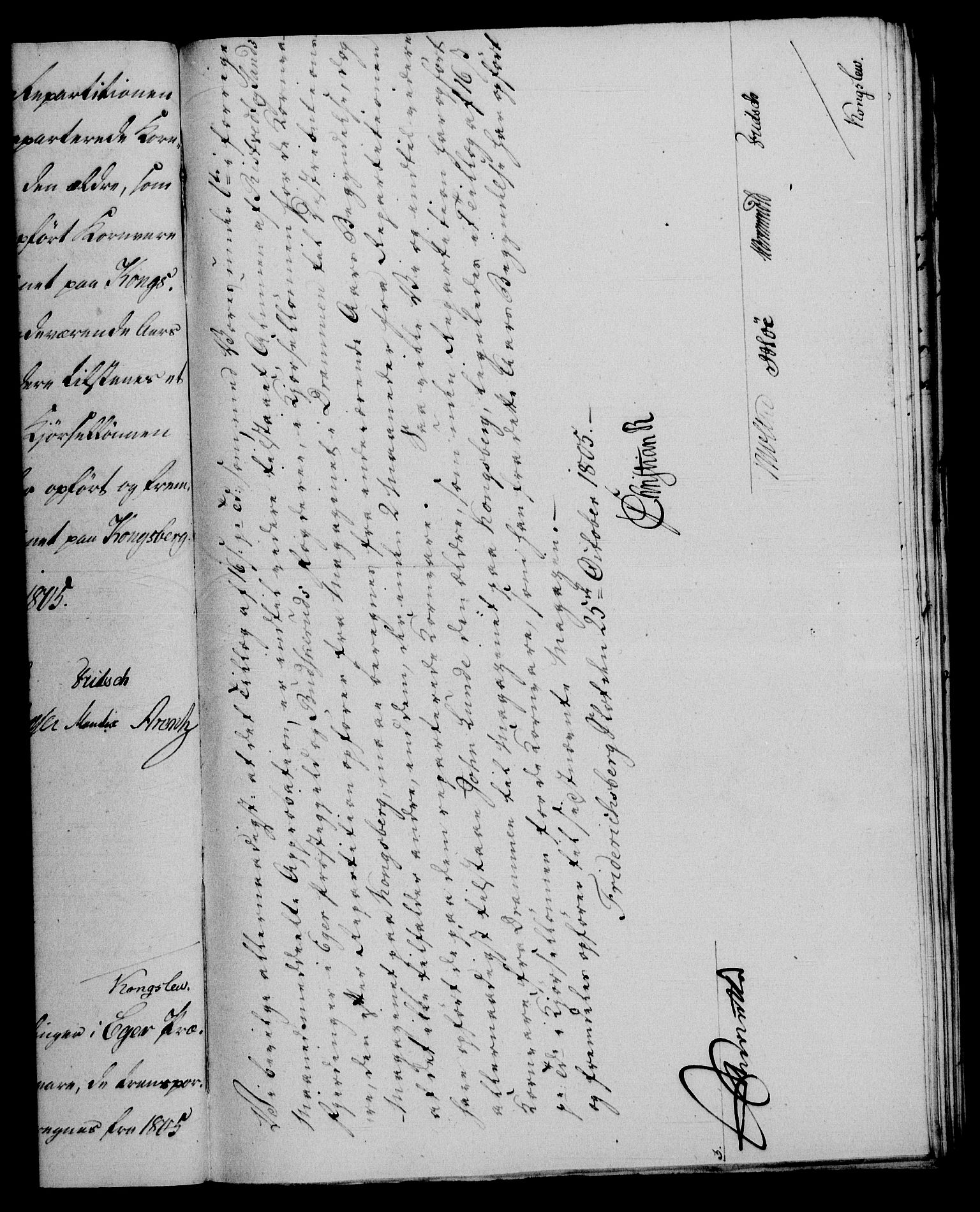 Rentekammeret, Renteskriverkontorene, AV/RA-EA-3115/M/Mf/Mfb/L0007: Relasjons- og resolusjonsprotokoll med register (merket RK 54.13), 1805-1806