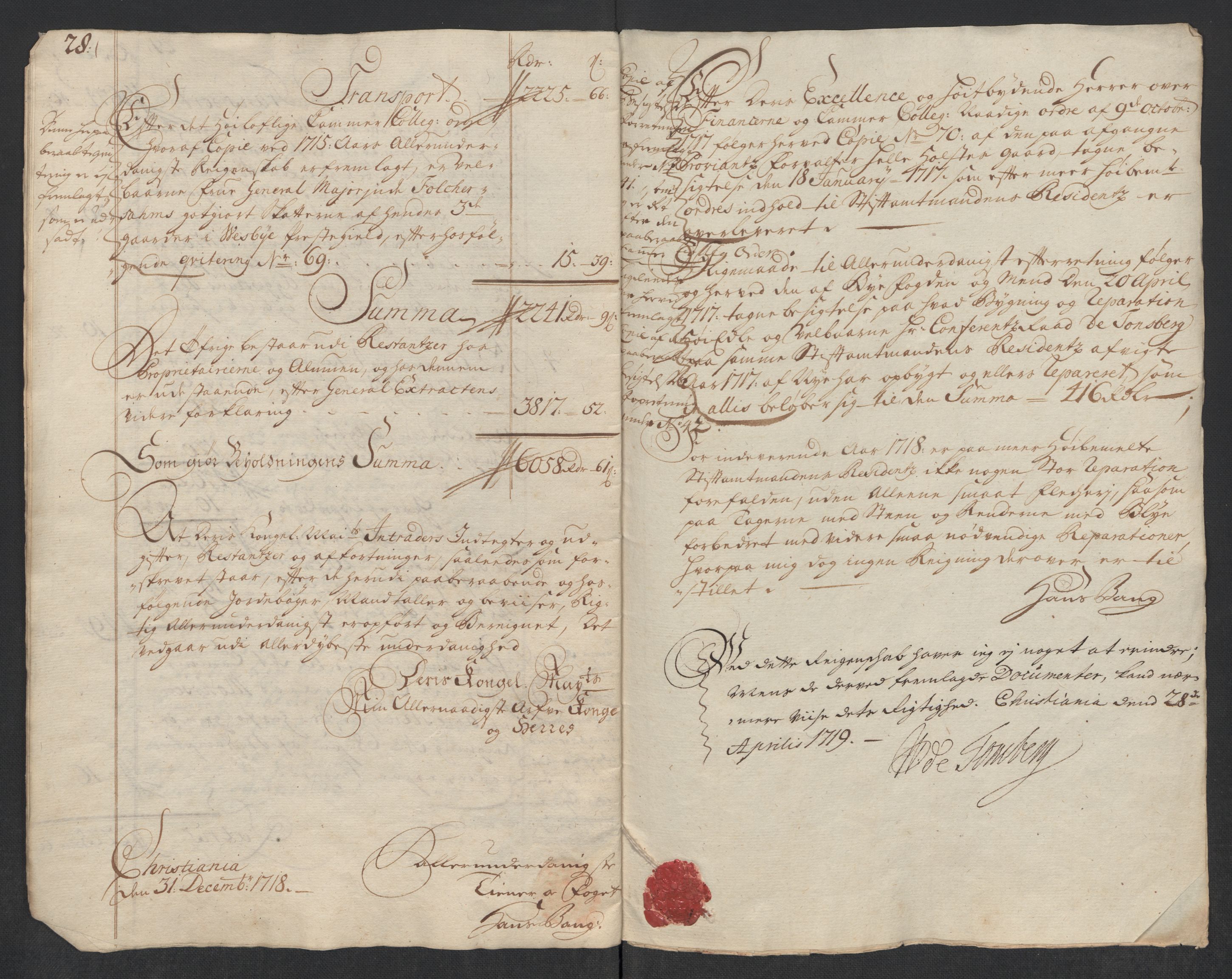 Rentekammeret inntil 1814, Reviderte regnskaper, Fogderegnskap, AV/RA-EA-4092/R10/L0456: Fogderegnskap Aker og Follo, 1718, s. 17