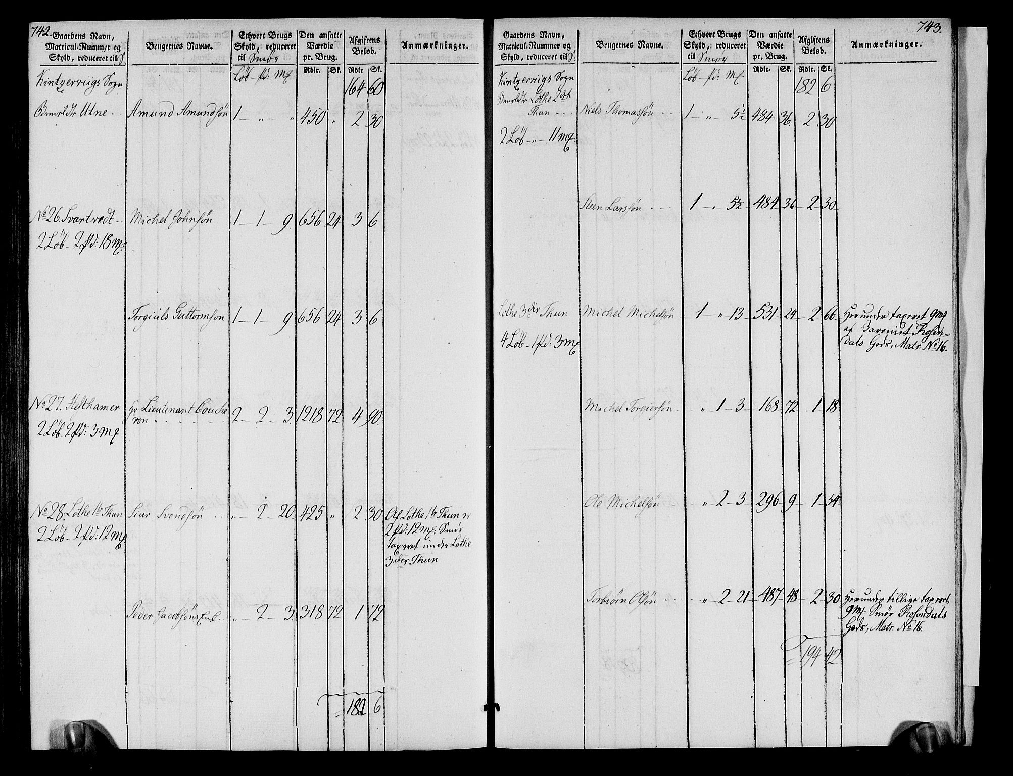 Rentekammeret inntil 1814, Realistisk ordnet avdeling, AV/RA-EA-4070/N/Ne/Nea/L0109: Sunnhordland og Hardanger fogderi. Oppebørselsregister, 1803-1804, s. 376