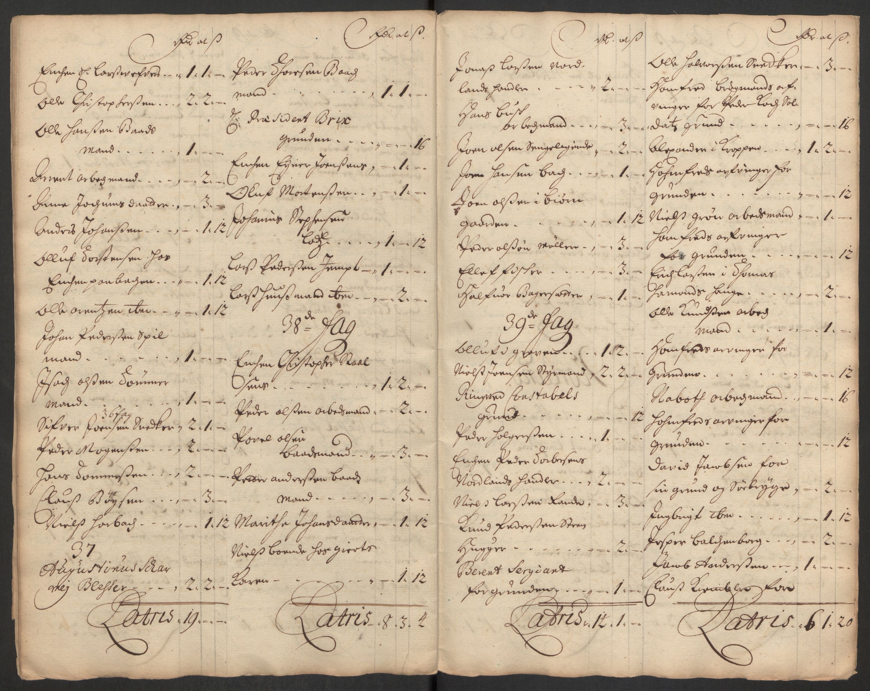 Rentekammeret inntil 1814, Reviderte regnskaper, Byregnskaper, AV/RA-EA-4066/R/Rs/L0507: [S3] Kontribusjonsregnskap, 1699-1711, s. 326