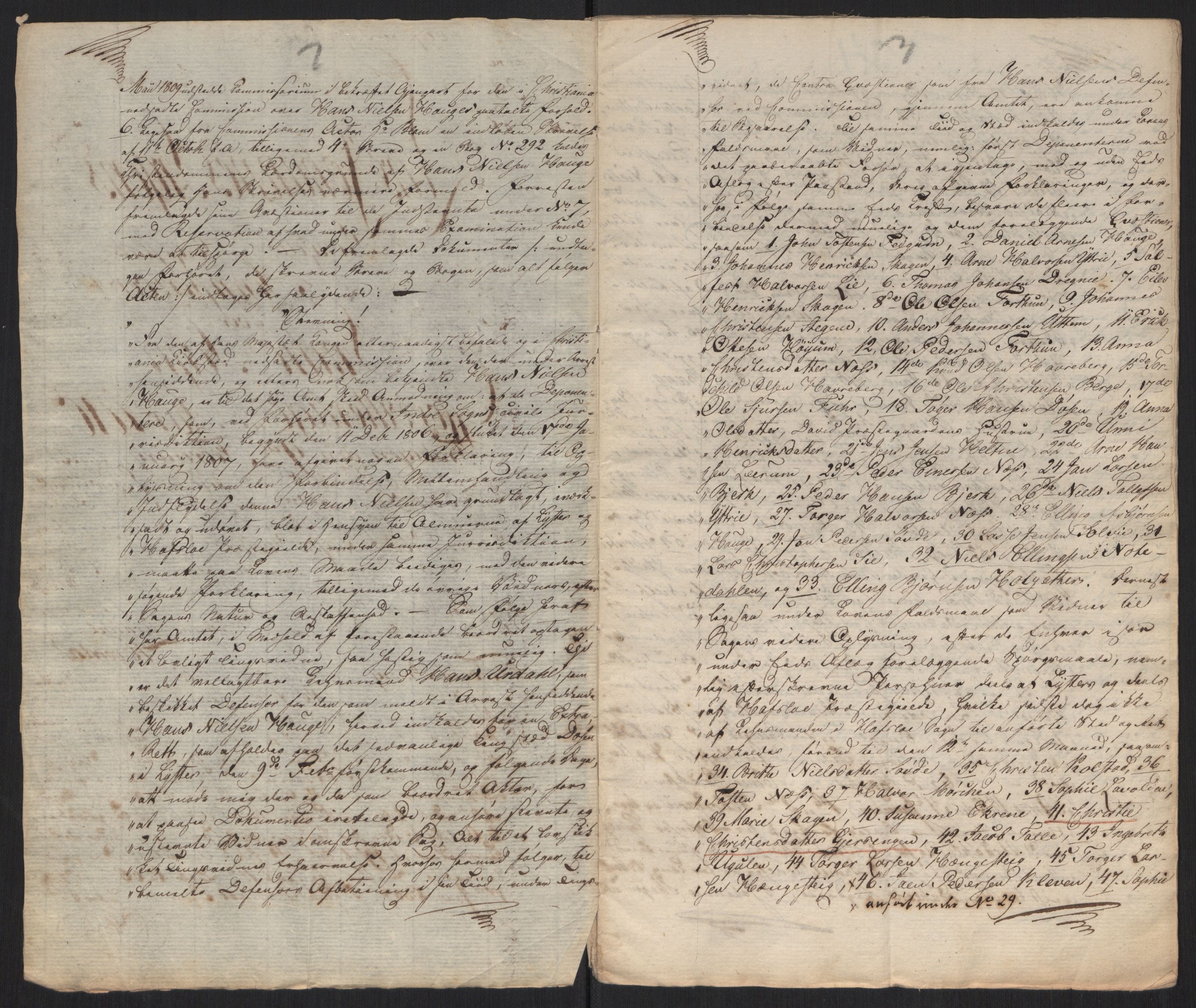 Justisdepartementet, Kommisjon i saken mot Hans Nielsen Hauge 1804, AV/RA-S-1151/D/L0004: Hans Nielsen Hauges sak, 1813, s. 94