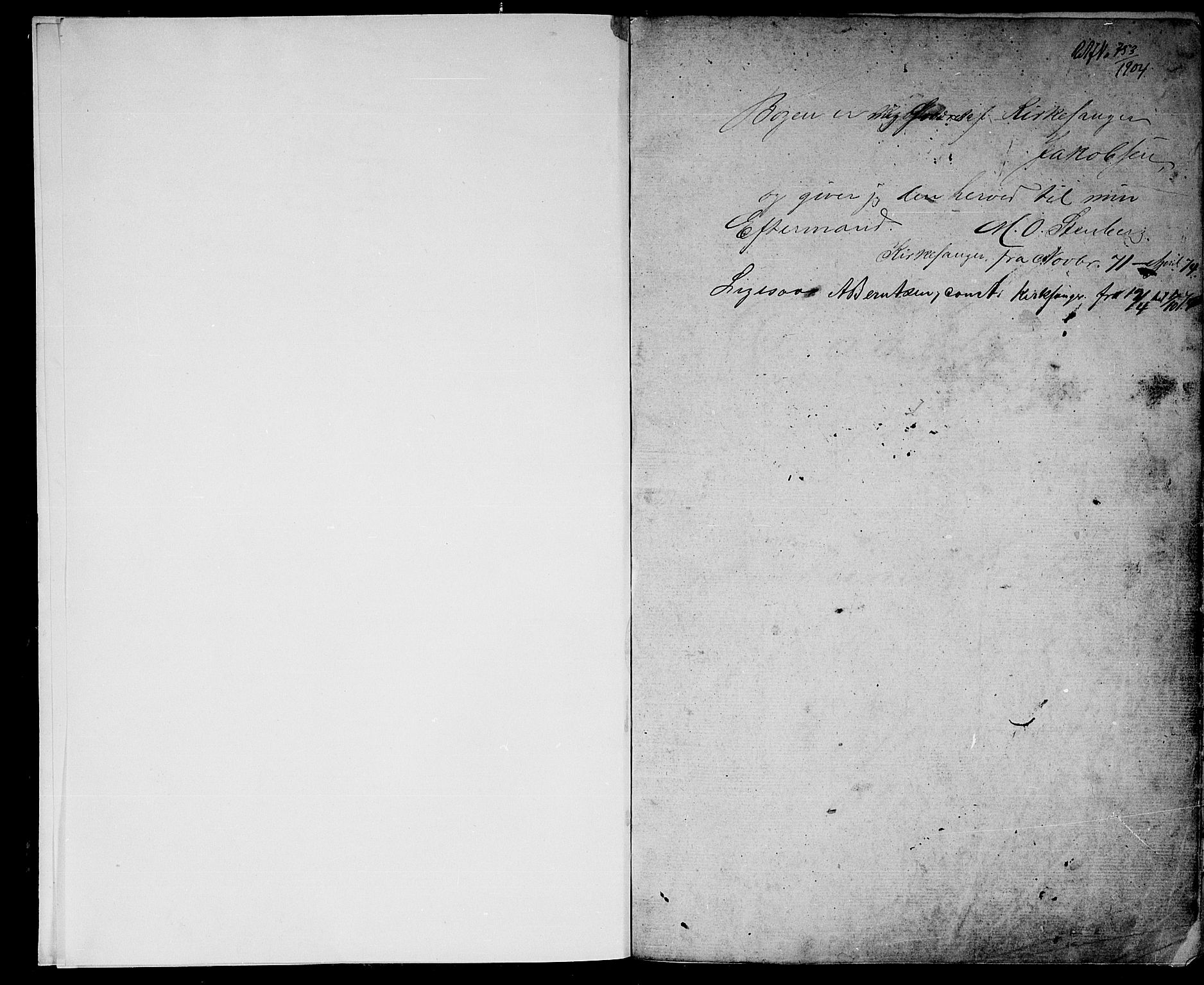 Fiskum kirkebøker, SAKO/A-15/G/Ga/L0003: Klokkerbok nr. 3, 1851-1878