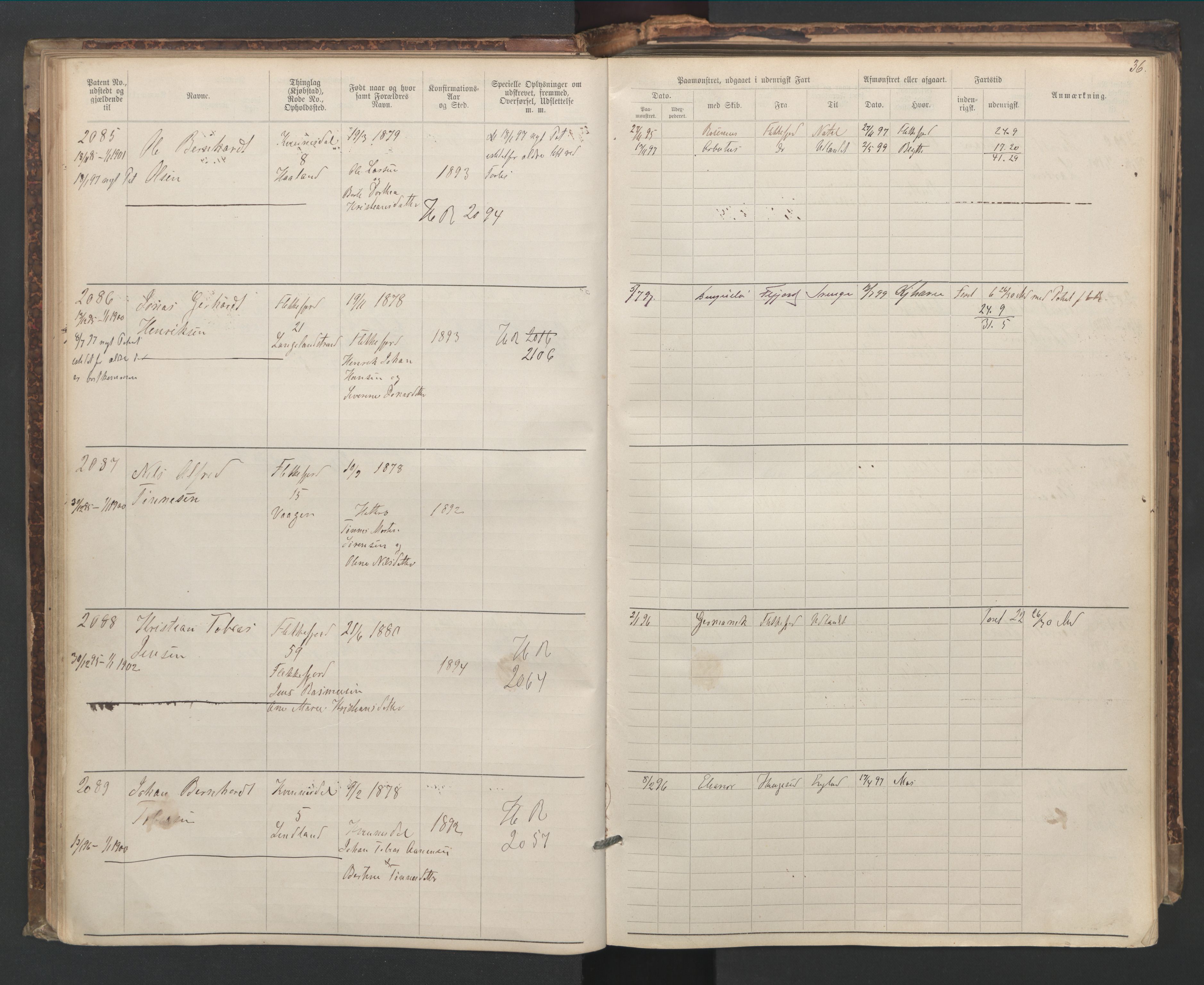 Flekkefjord mønstringskrets, AV/SAK-2031-0018/F/Fa/L0006: Annotasjonsrulle nr 1916-2964 med register, Æ-3, 1891-1948, s. 65