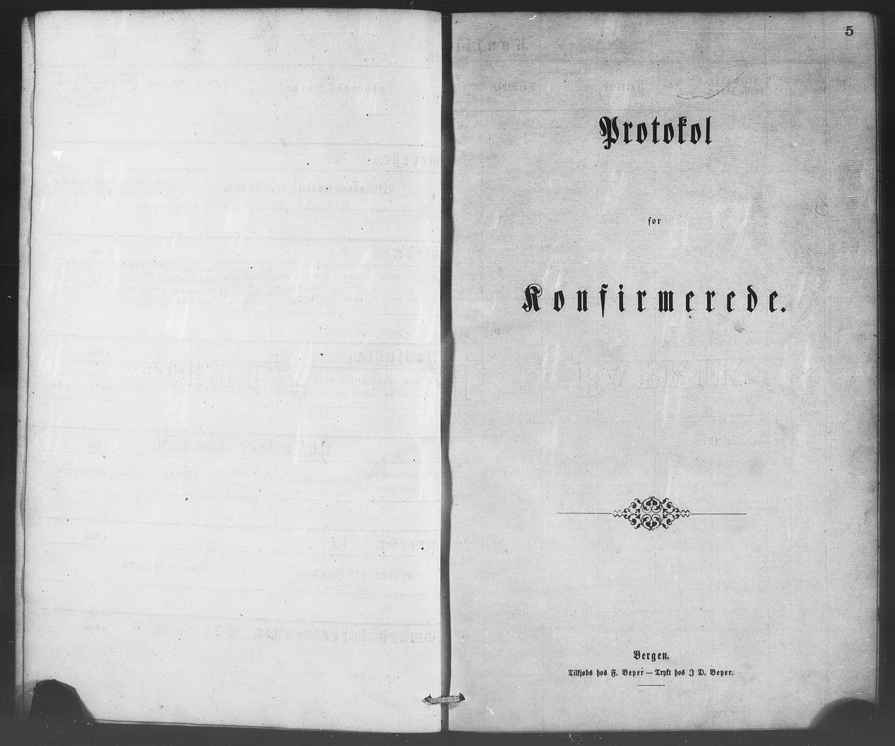 Korskirken sokneprestembete, AV/SAB-A-76101/H/Haa/L0070: Residerende kapellans bok nr. A 5, 1869-1885, s. 5