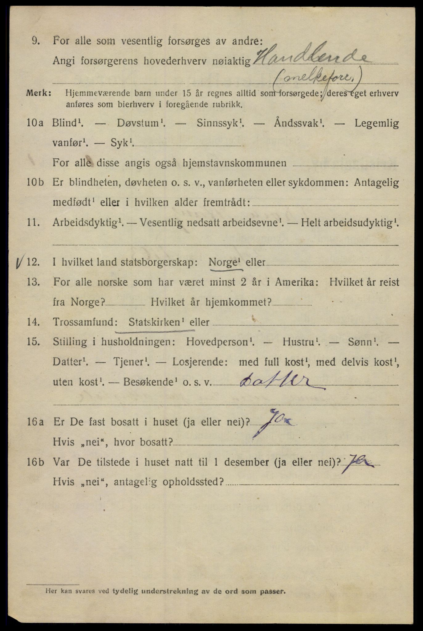 SAO, Folketelling 1920 for 0301 Kristiania kjøpstad, 1920, s. 153472